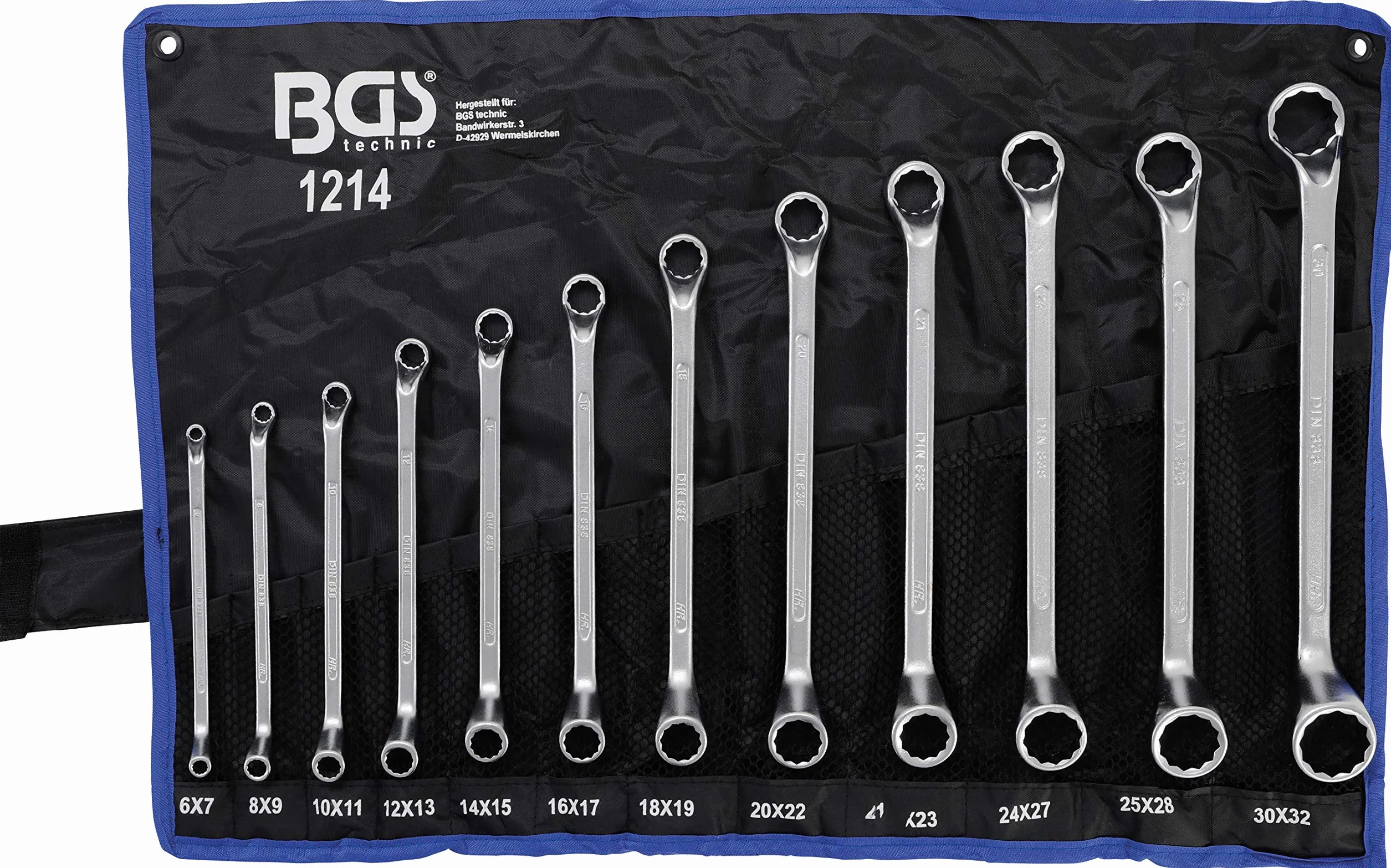 KS Tools 917.0779 1/4"+3/8"+1/2" Zestaw Kluczy Nasadowych, 179-szt & BGS 1214 | Zestaw kluczy oczkowych dwustronnych | wygięte | 6 x 7-30 x 32 mm | 12 szt.