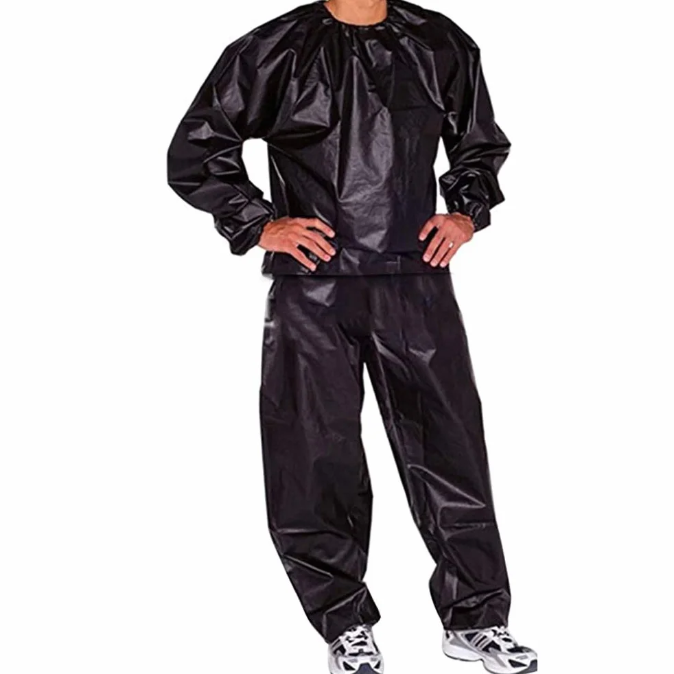 Fitness Sweat Sauna Garnitur, odchudzanie całego ciała Garnitur do sauny, Ćwiczenia Odchudzanie Siłownia Fitness Anti-Rip PVC Pot Sauna Garnitur dla mężczyzn i kobiet