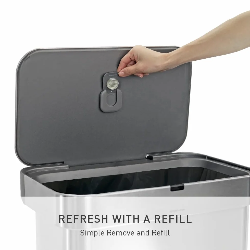 simplehuman Odorsorb Wkłady do kapsułek, 4 sztuki, neutralizator zapachów, odświeżacz, naturalne składniki, naturalne oleje roślinne, bez ostrych chemikaliów