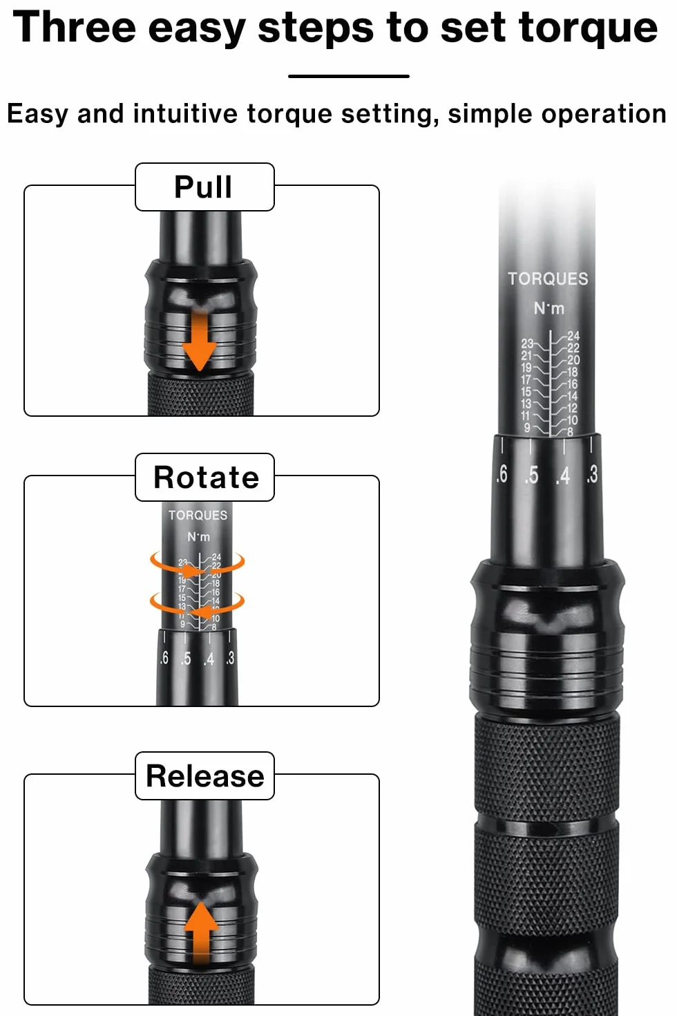 Lytool klucz dynamometryczny Klein 2-24 Nm, 1/4 cala, klucz dynamometryczny do roweru z 12-częściowym zestawem nasadkowym, przedłużaczka do roweru i motocykla, dokładność błędu ± 3%