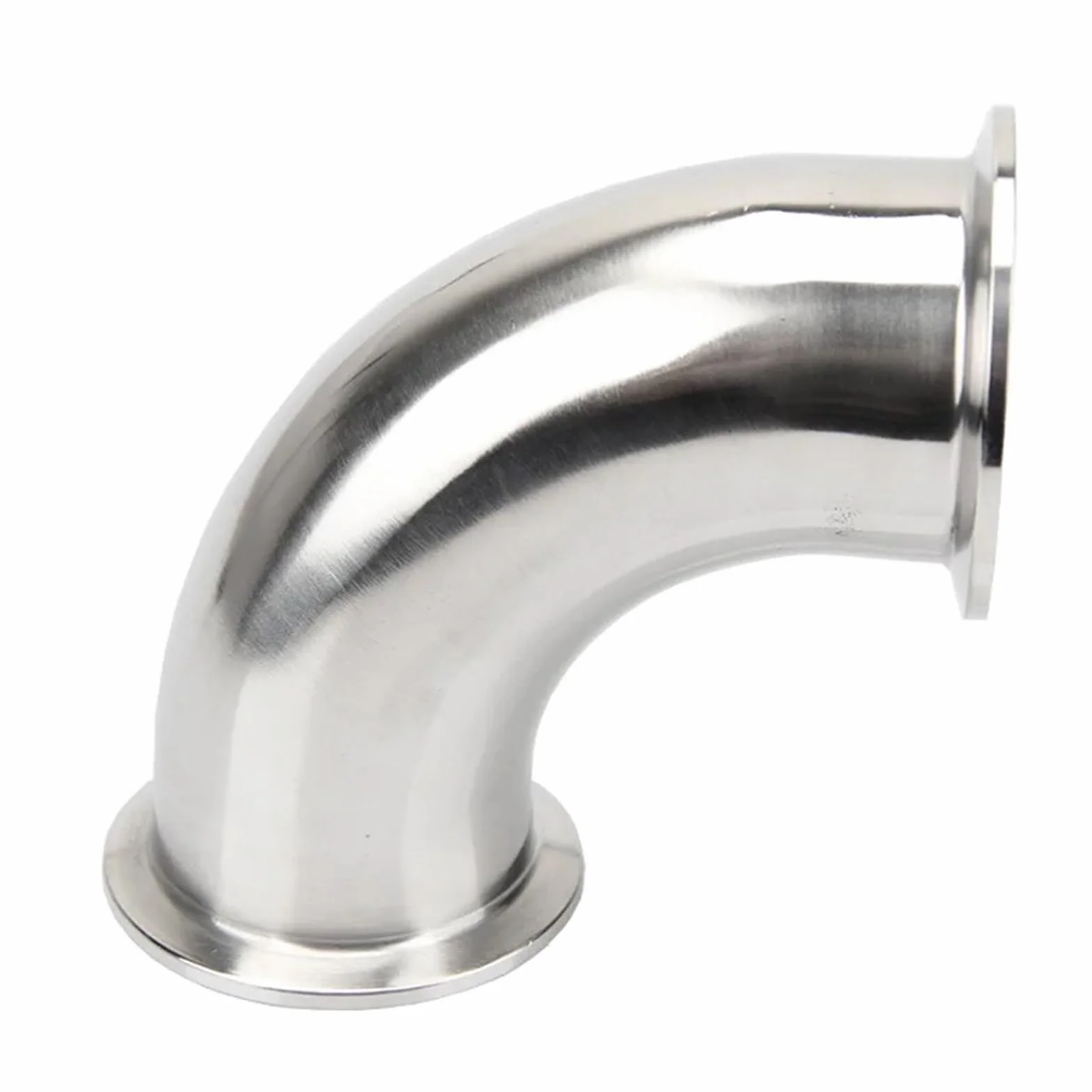 1 szt. 1.9 cm 2.5 cm 5.1 cm 7.6 cm 10.2 cm 19mm-102mm rura OD Tri Clamp Ferrule OD 90 stopni łokieć rura ze stali nierdzewnej 304 (57 mm x tuleja 77,5) złączka rurowa