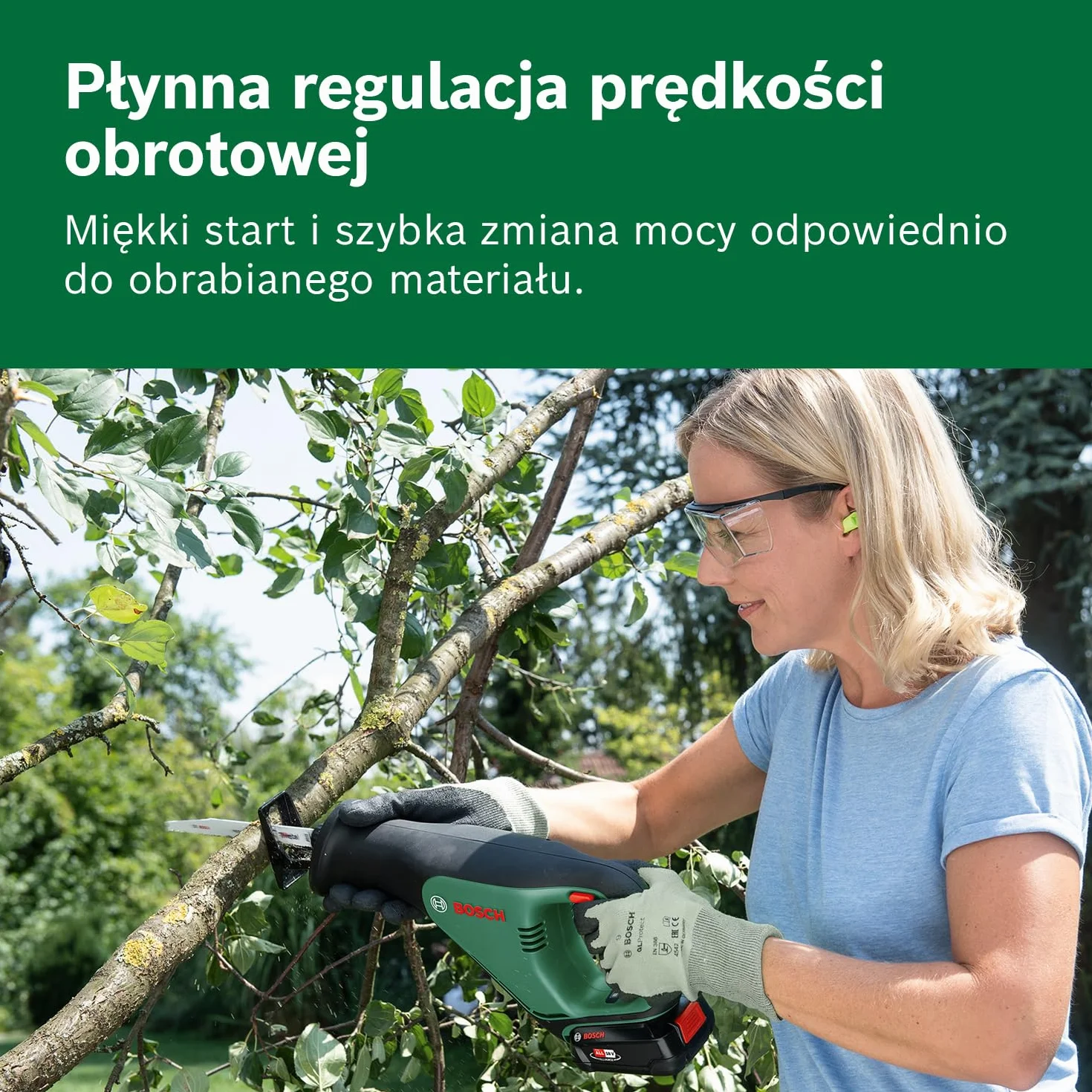 Bosch Home and Garden Akumulatorowa piła szablasta AdvancedRecip 18 (bez akumulatora, system 18V, opakowanie kartonowe)