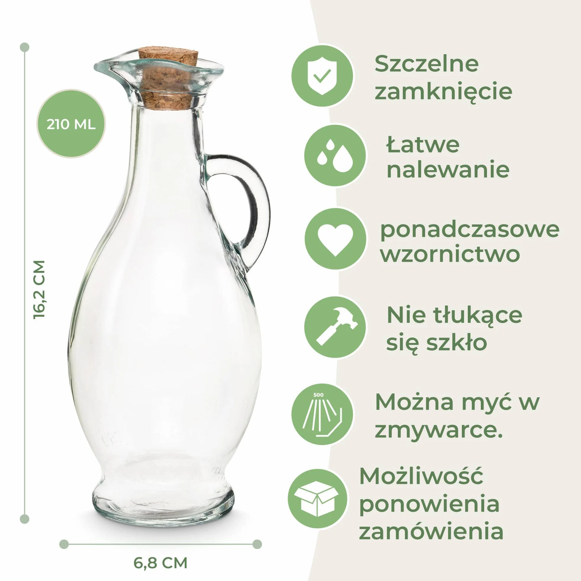 MASSAGE-EXPERT Podgrzewacz olejku do masażu 0-100°C szklana karafka