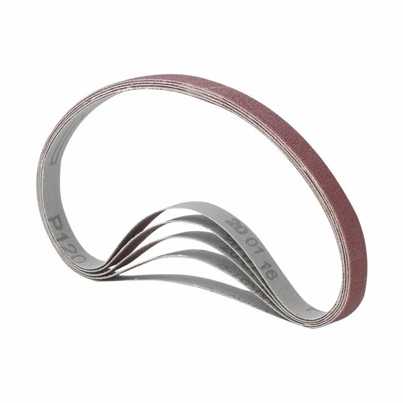 Szlifierka taśmowa, 5 sztuk 457x13mm ścierne pasy szlifierskie szlifierka papier ścierny taśmy Grit 40-120 do narzędzi ściernych(5pcs 120grit)
