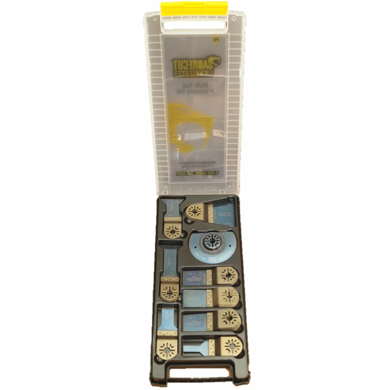SabreCut 27pcs BB_PRK26 Ostrza multitool Trwały | Kompatybilne Bosch Fein (Non-StarLock) Makita Milwaukee Einhell Ergotools Hitachi Parkside Ryobi Worx Workzone