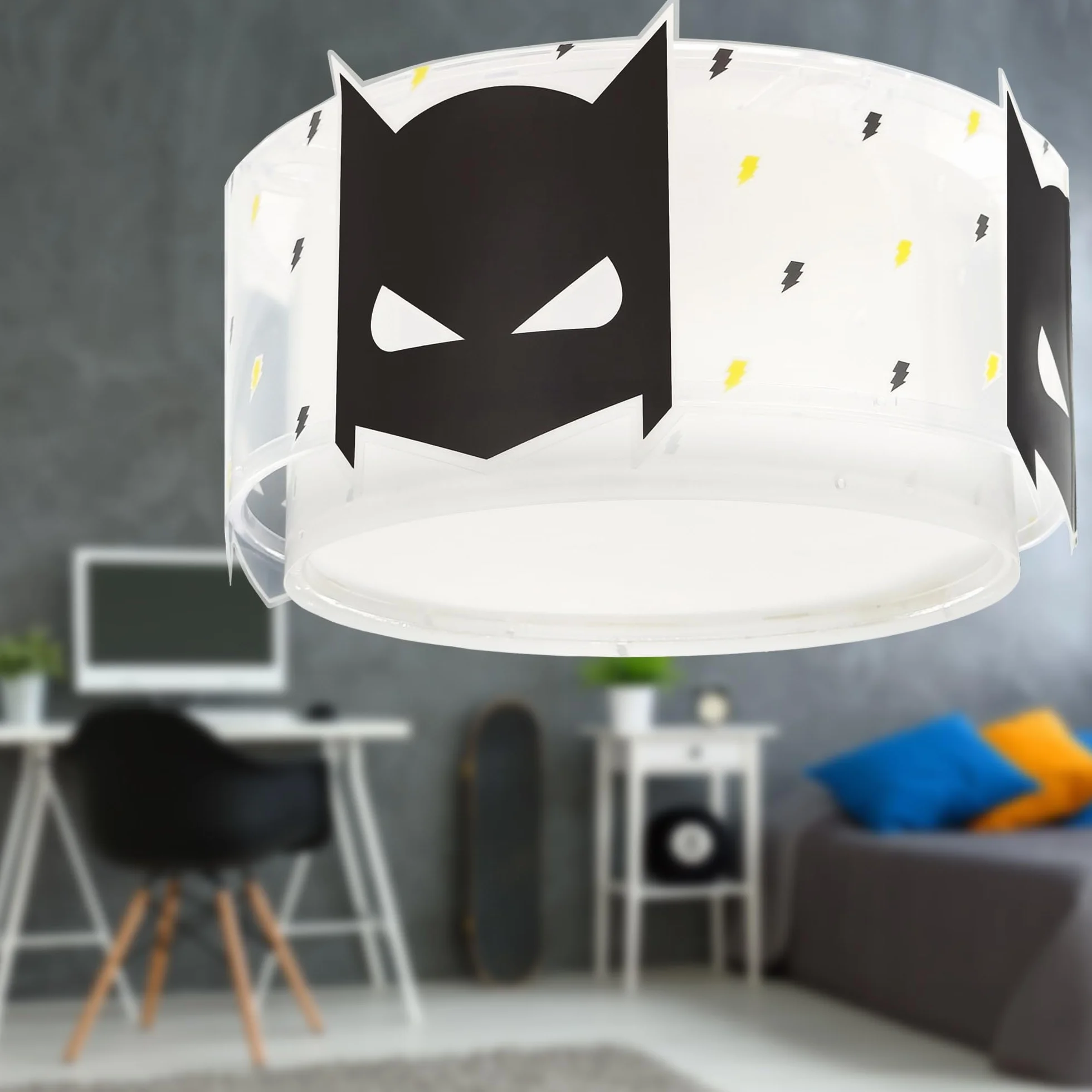 Dalber Lampa sufitowa dla dzieci Dark Hero Superhero
