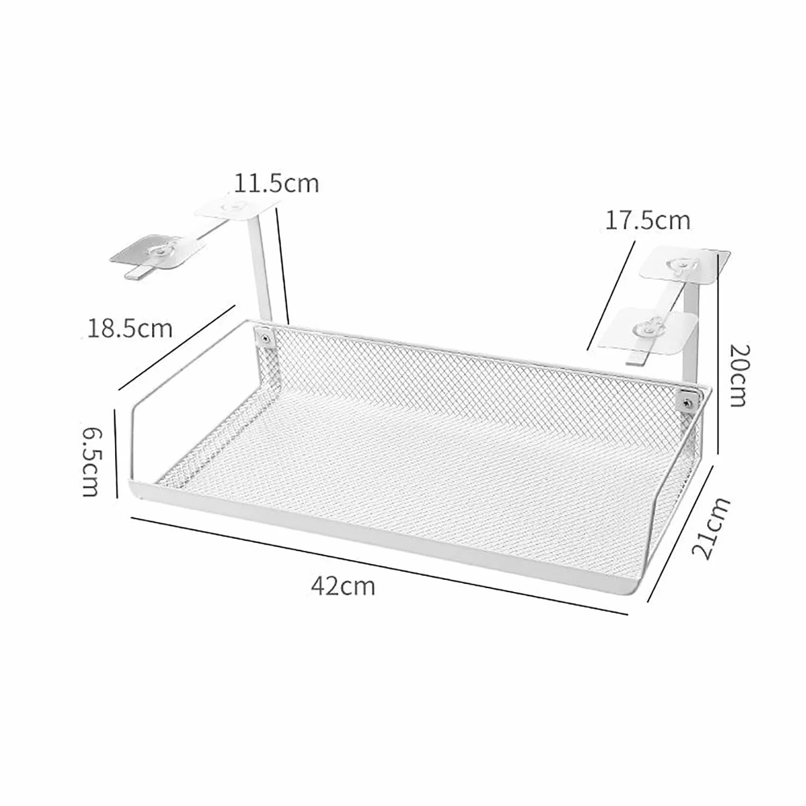 Taca do zarządzania kablami pod biurko stojak do zarządzania kablami półka wylotowa organizer na przewody przechowywanie routera pod biurkiem organizer na kable (kolor: czarny, rozmiar: jeden rozmiar)
