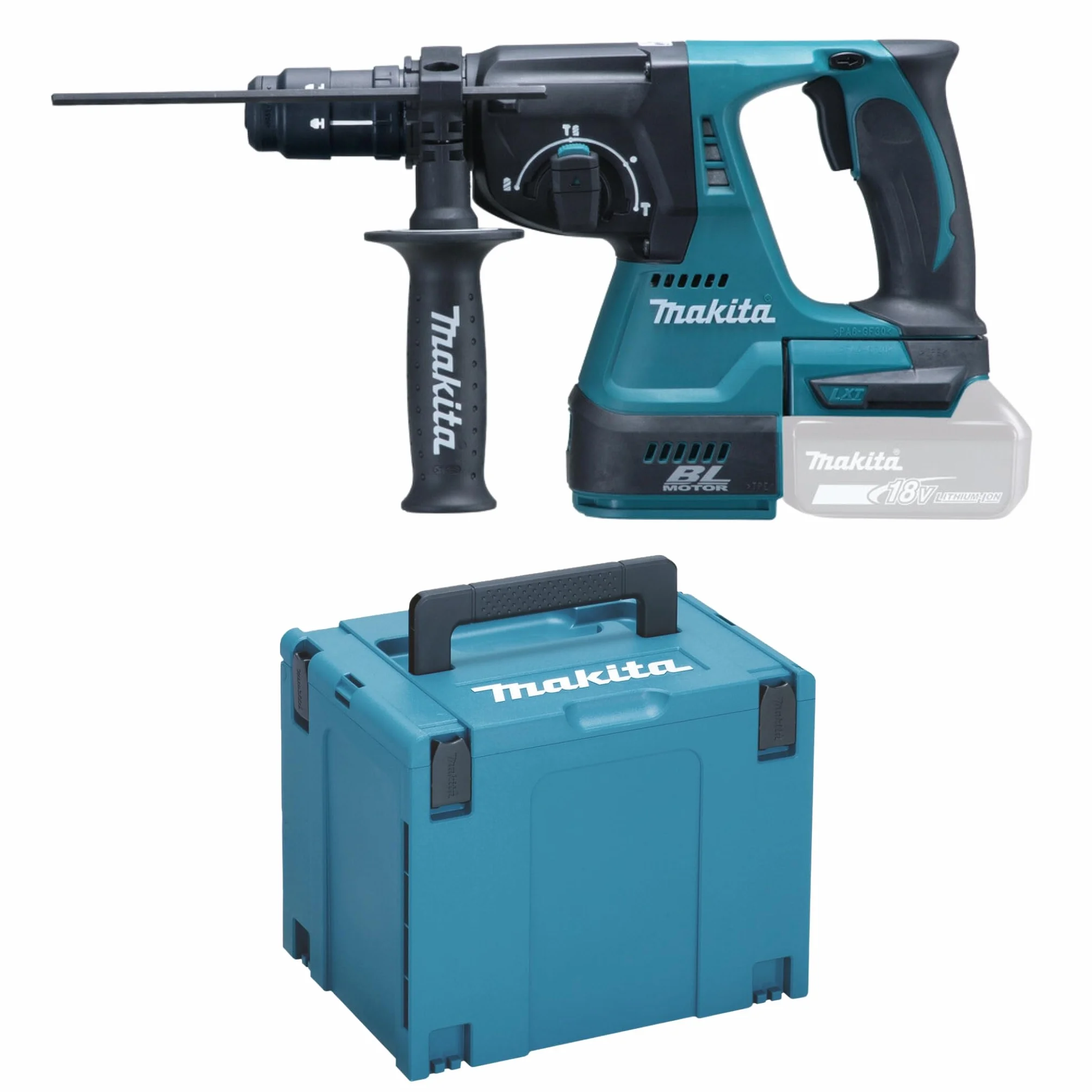 Makita Dhr243Zj Młot Udarowo-Obrotowy, Czarny/Niebieski, ‎35.3 x 8.5 x 21.3 cm; 3.5 kg