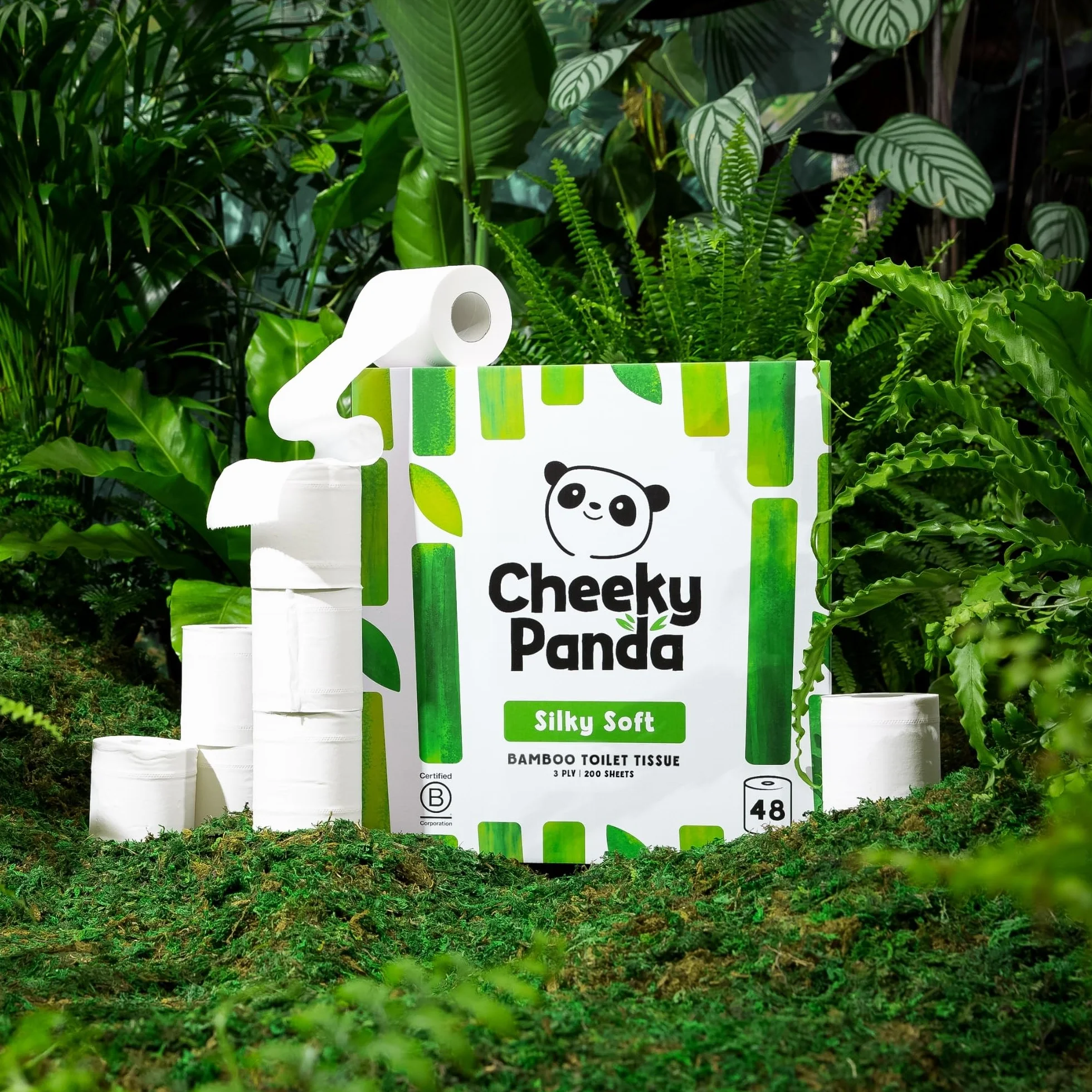 The Cheeky Panda 5060561630202 Papier Toaletowy, 48 Rolek, Biały