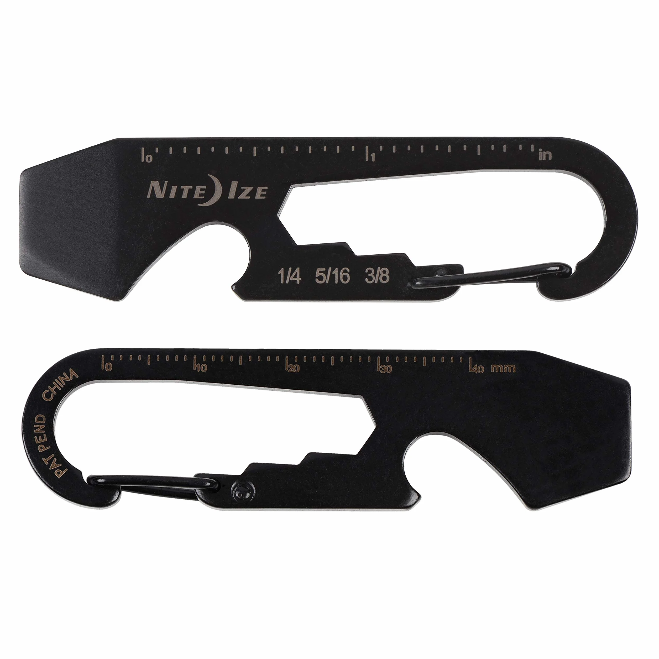 Nite Ize Narzędzie wielofunkcyjne DoohicKey, czarne, NI-KMT-01-R3, 7 cm, czarny, 7 cm, brelok