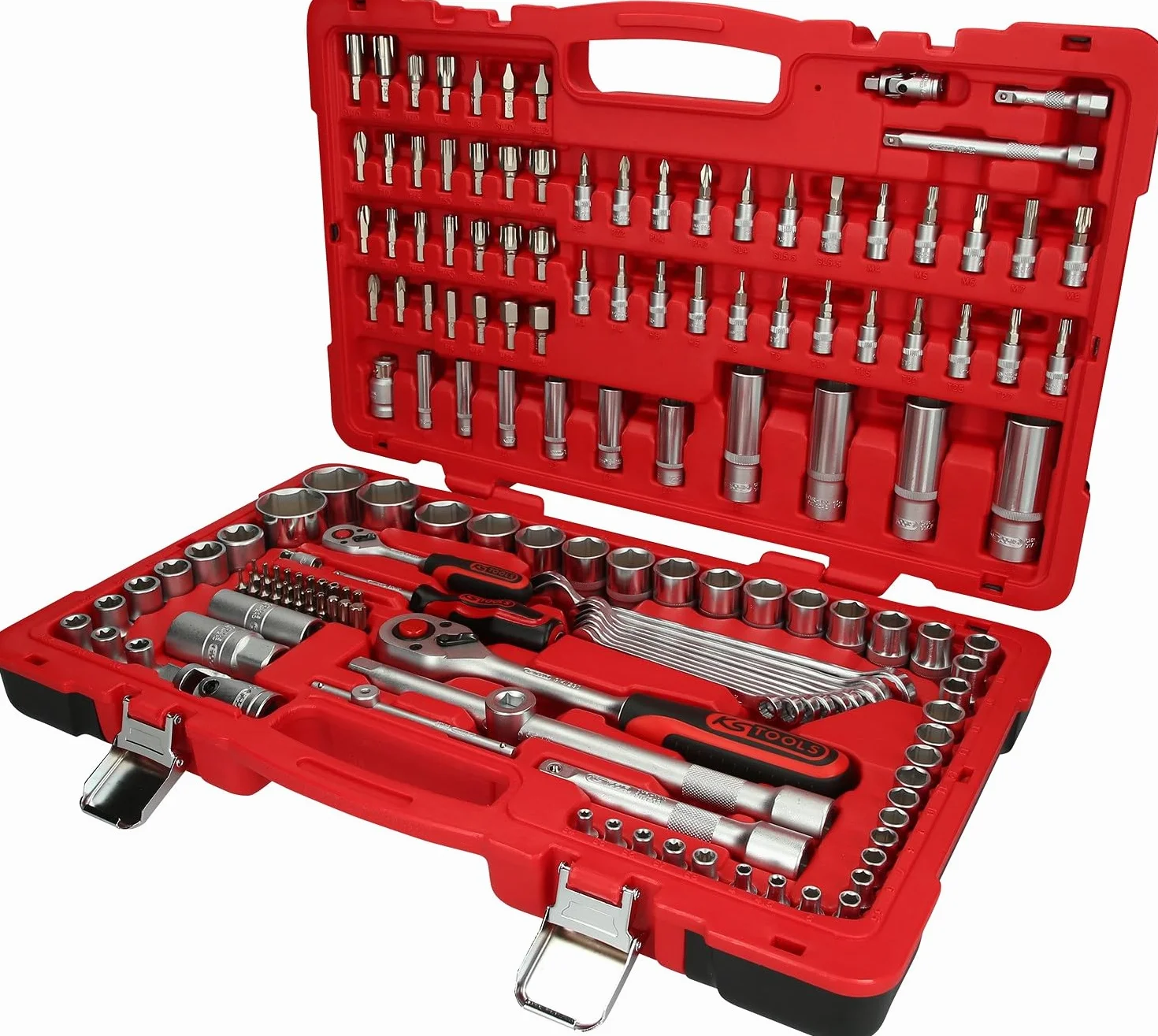 KS Tools 951.0751 1/4"+1/2" Zestaw kluczy nasadowych, 151-szt