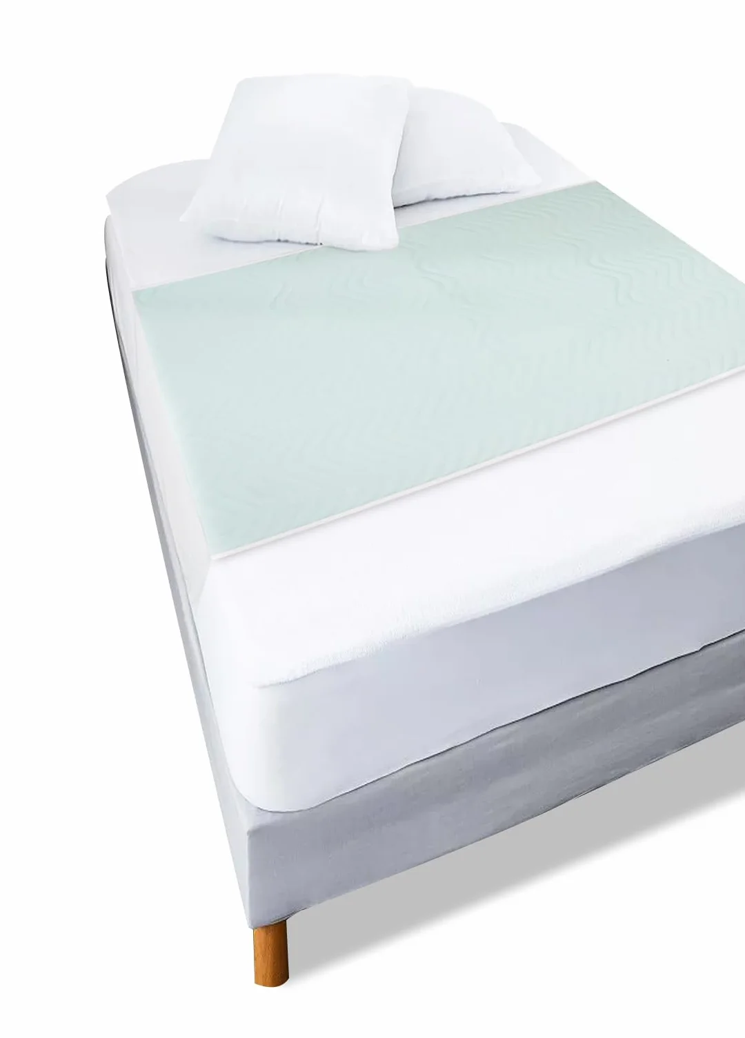 KMINA - Pralnia dla Dorosłych Łóżka Zmywalne 5 warstw (x2 szt., 90x75 cm), Ochraniacz Materac Inkontynencyjny, Podkładki do łóżka wielokrotnego użytku, Ochraniacz Łóżka dla Dorosłych Absorbent - Made