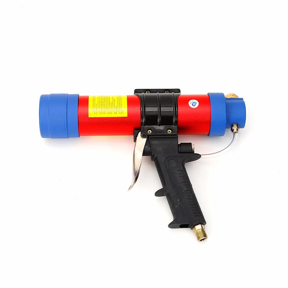 Pistolet na kartusz 310 ml, pneumatyczny pistolet do klejenia szkła, pistolet silikonowy, profesjonalny pistolet do przemysłowego mieszkania