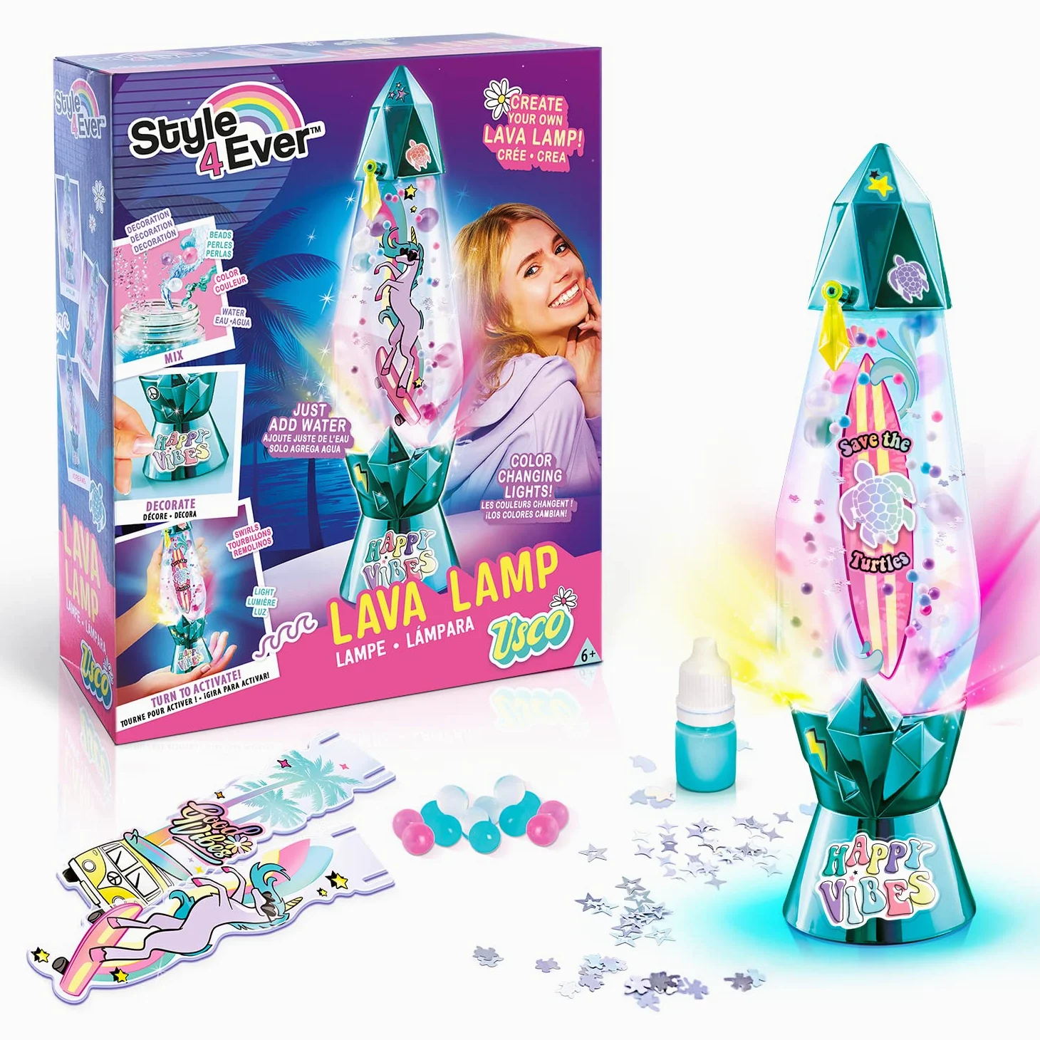 Canal Toys Ever-Pretty Style 4 DIY-Tropikalna lampa dekoracyjna VSCO-OFG 229, wielokolorowa