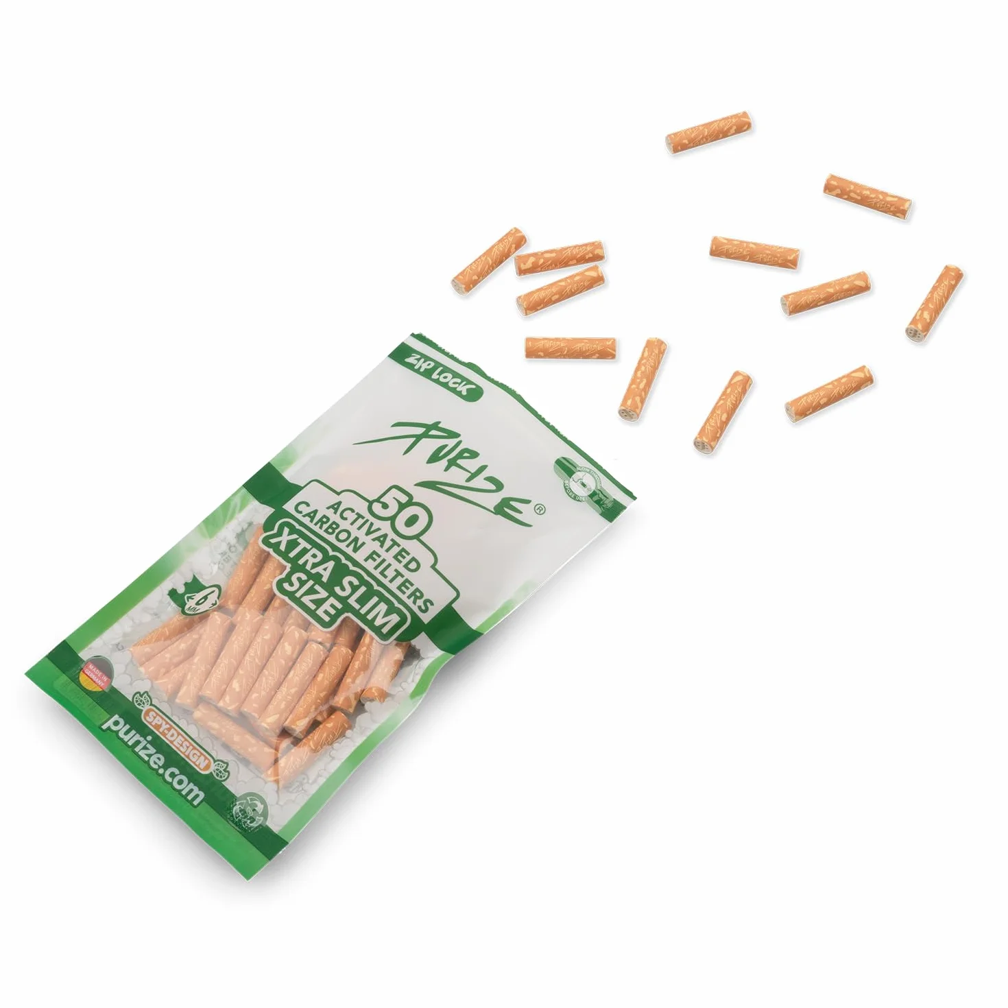 PURIZE® XTRA Slim Size zestaw filtrów z węglem aktywnym