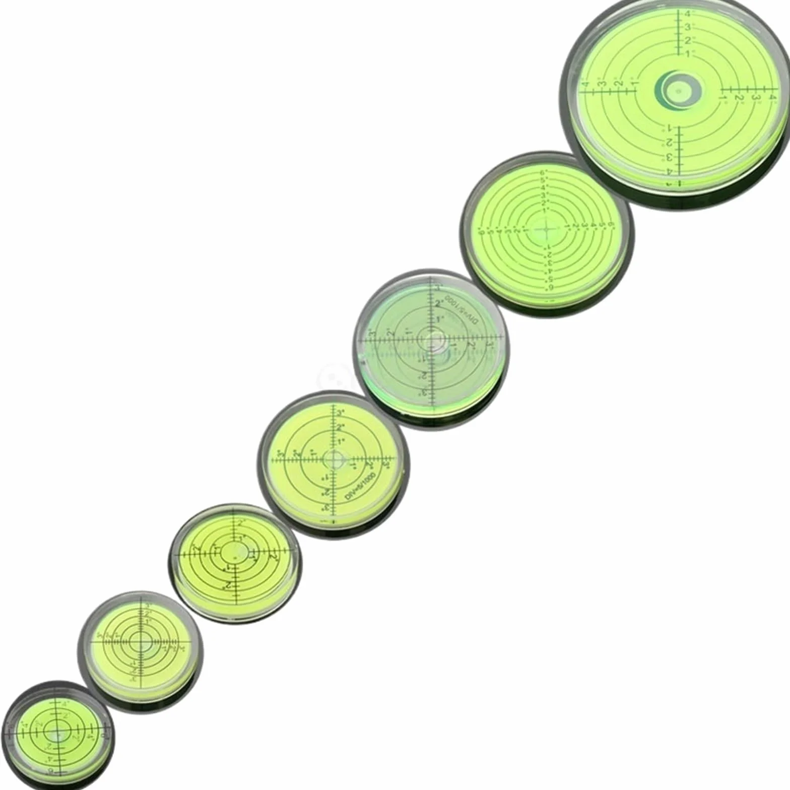 Akrylowa okrągła poziomica o średnicy 32 do 80 mm uniwersalna poziomica inklinometr koraliki poziomujące narzędzie 1 szt | Acrylic Circular Bubble Level Dia 32 to 80 mm Universal Spirit Level Nivel Bulb Inclinometer Leveling (YY-6012G-135D)