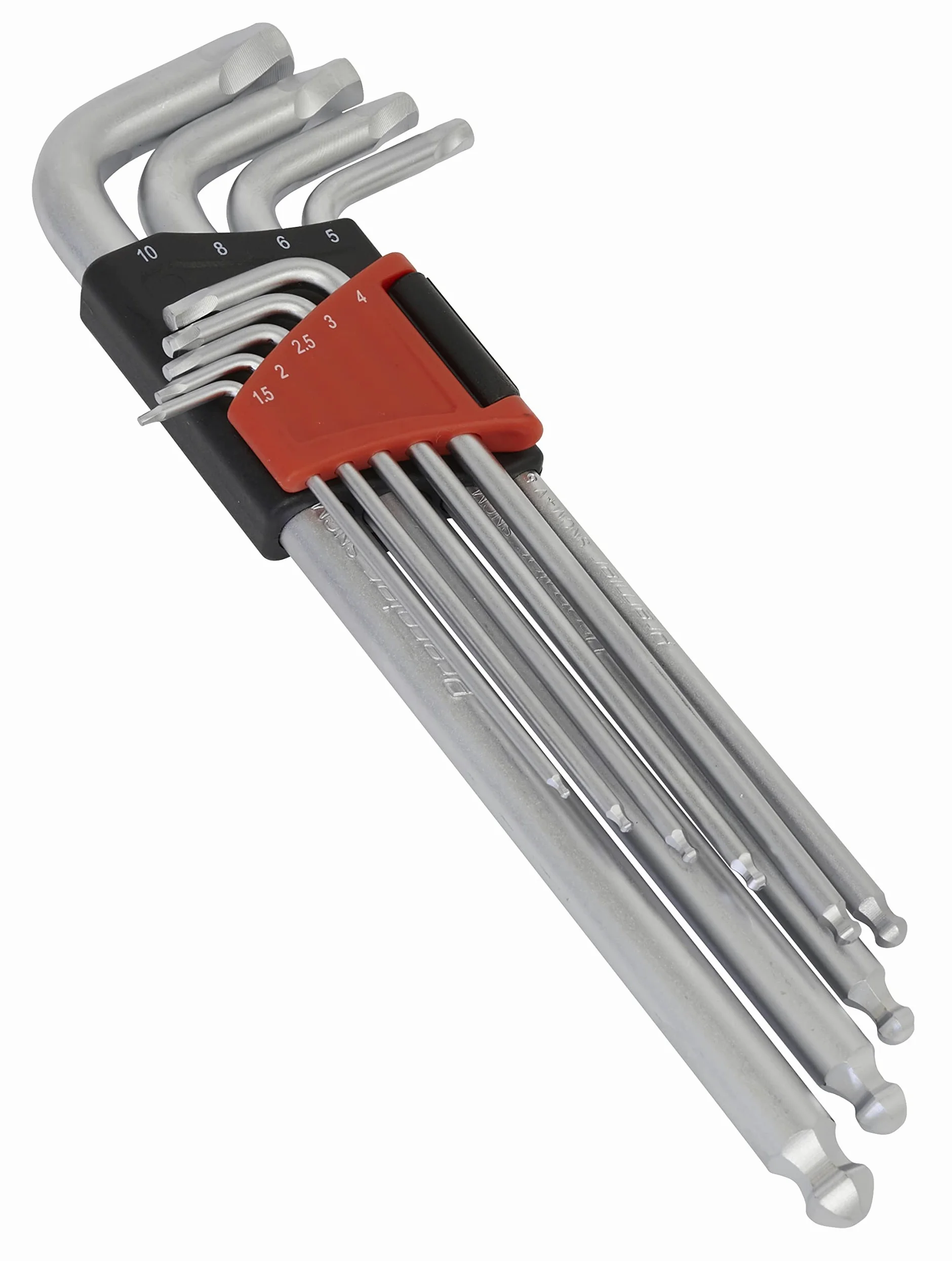 Zestaw kluczy sześciokątnych z kulką 9 szt. Lock-On™ - metryczny