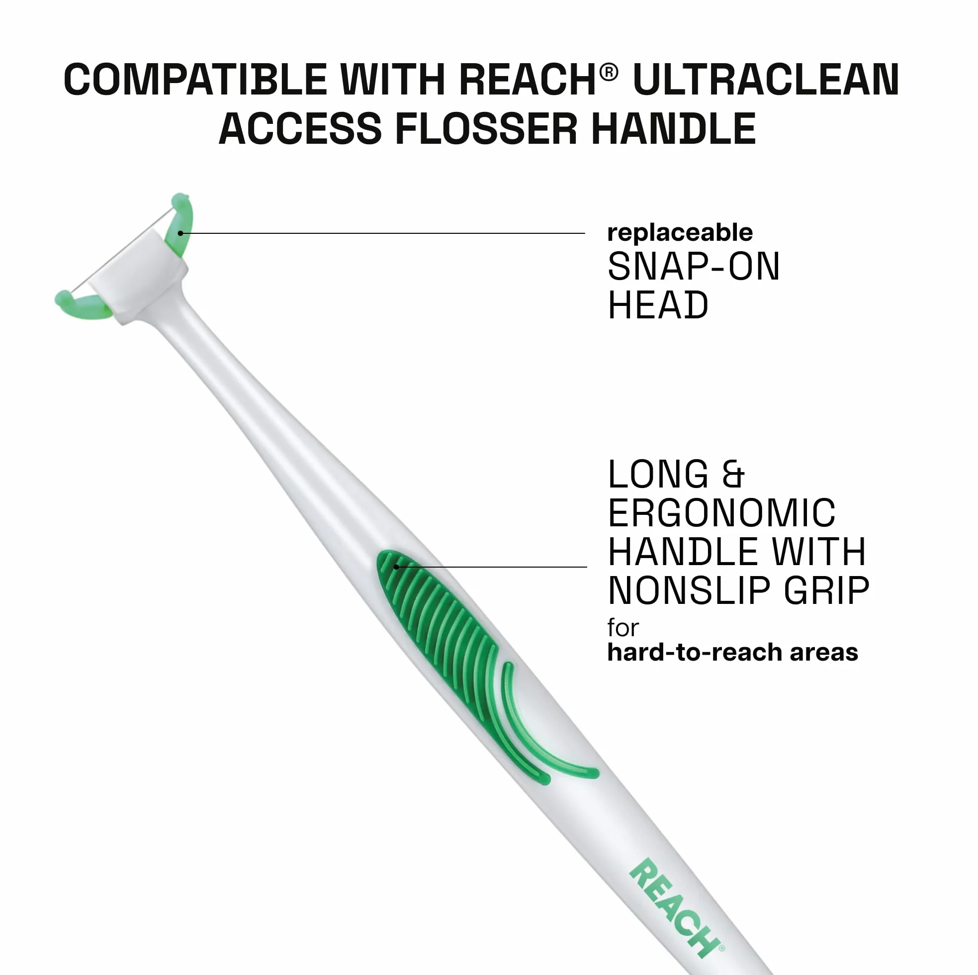 Listerine Ultraclean Access Flosser Heads dla lepszej pielęgnacji jamy ustnej, miętowy, 28 szt