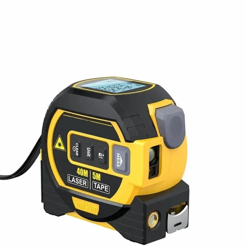 Taśma Miernicza Laserowa, Laserowa Miarka Na Podczerwień 3 W 1, Wszechmogący Linijka, Cyfrowa Miarka Z Laserem, Dalmierz Laserowy Z Wyświetlaczem LED, Laserowe Narzędzie Pomiarowe(Blue)