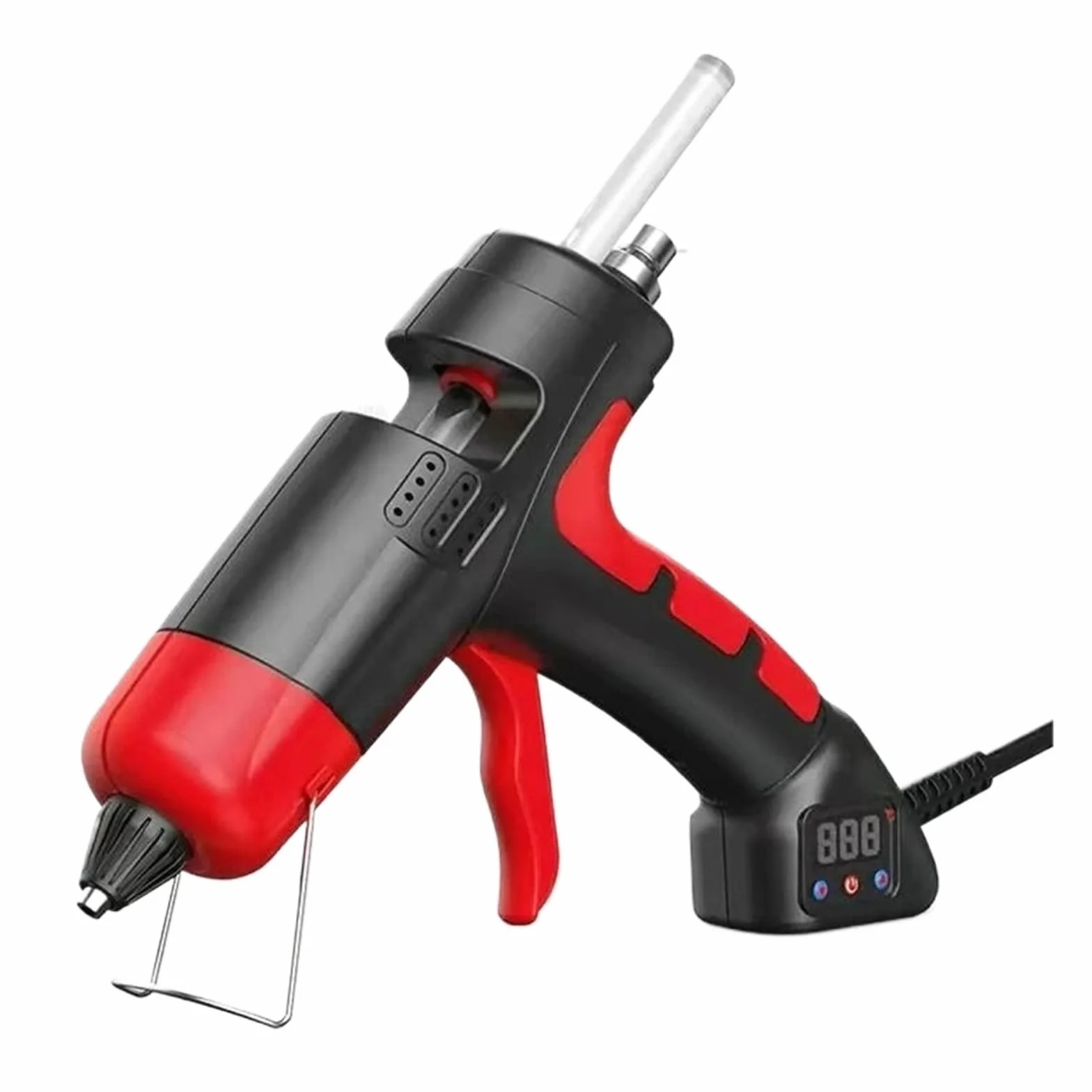 150W Pistolet Do Klejenia Na Gorąco Regulowana Temperatura 11 Mm Kleje Na Gorąco W Sztyfcie Gospodarstwa Domowego Narzędzia Do Rękodzieła DIY(150W-Digital-Red)