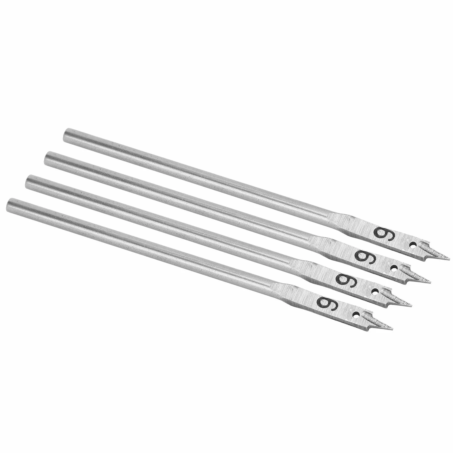 4 szt. Zestaw wierteł łopatkowych, 12mm płaskie wiertło do drewna, wiosło ze stali wysokowęglowej płaskie bity otwieracz do otworów w drewnie DIY narzędzia do wiercenia (6mm)