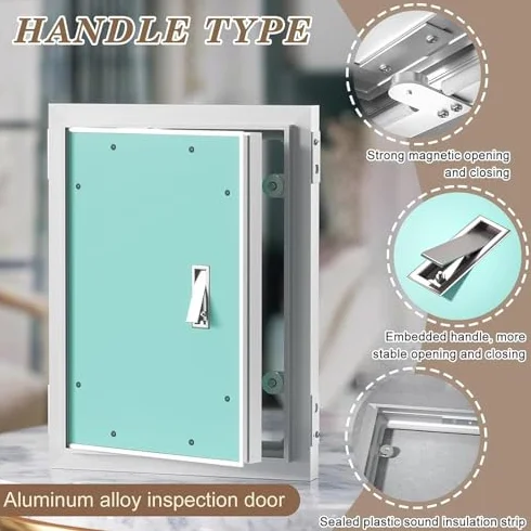 Malowany panel dostępu do płyt kartonowo-gipsowych - ukryty właz inspekcyjny, panel dostępu do ściany i sufitu, 450 x 650 mm, łatwy w instalacji