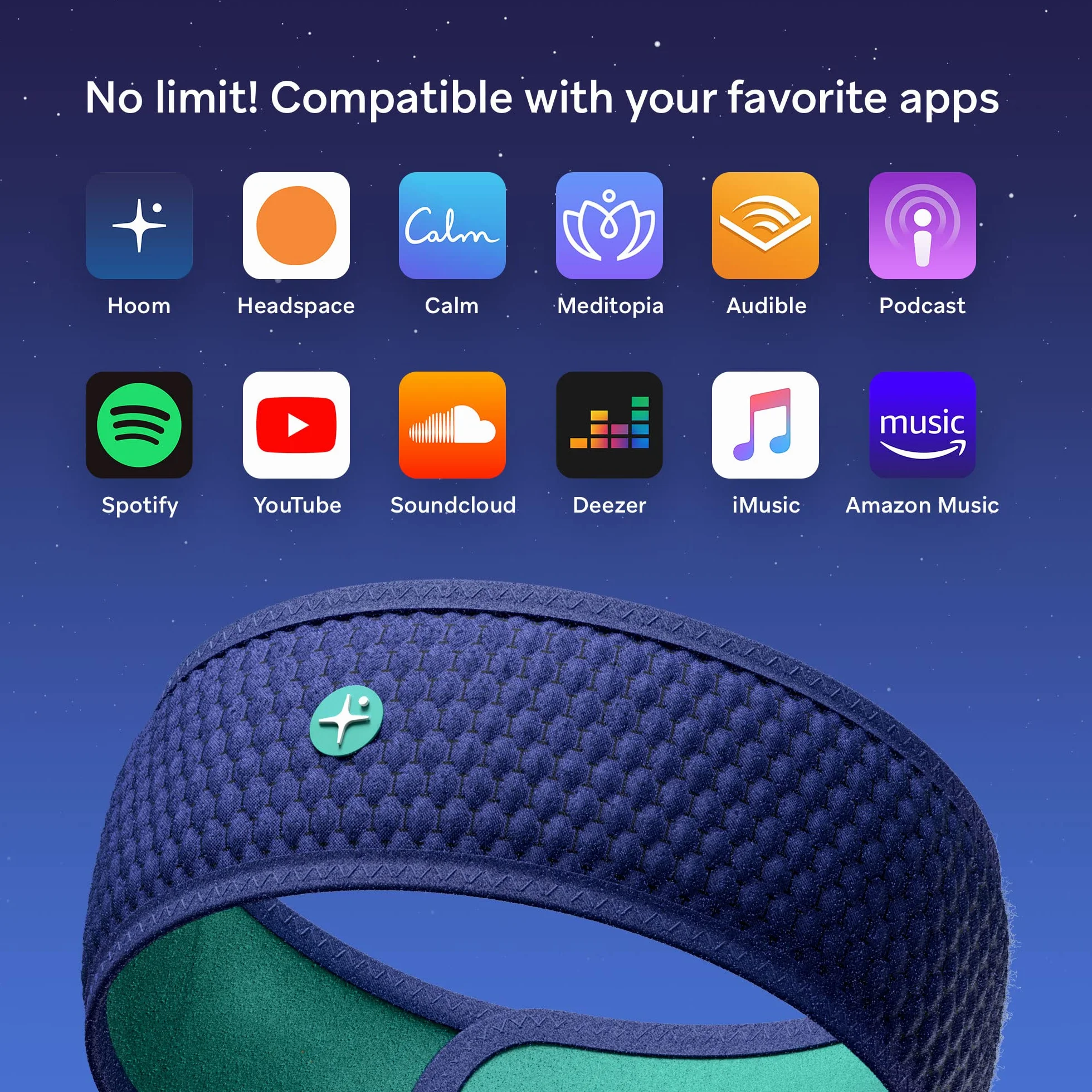 HoomBand słuchawki do spania Bluetooth opaska na głowę