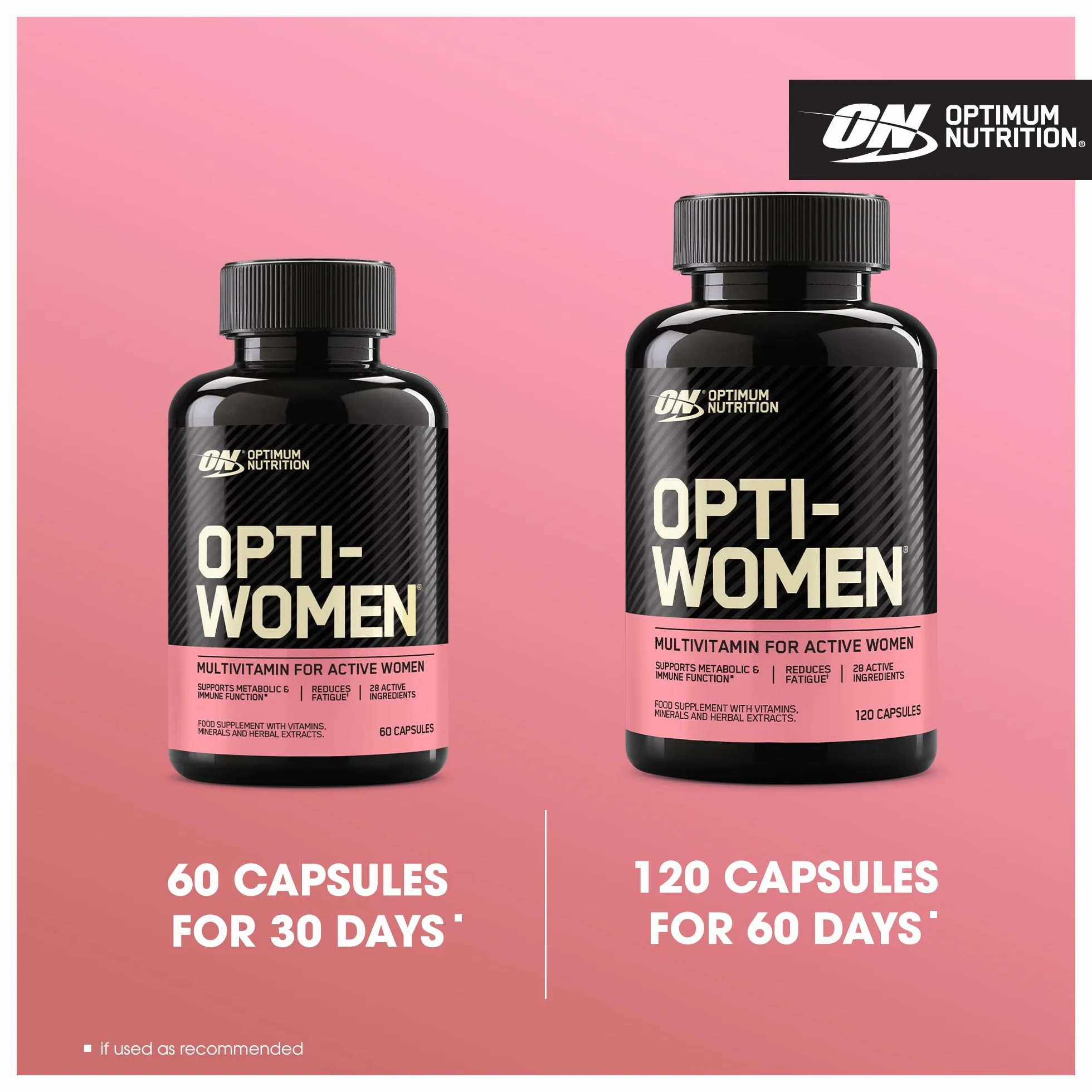 Opti-Women Multi-Vitamin Optimum Nutrition suplement dla kobiet 60 porcji 120 kapsułek