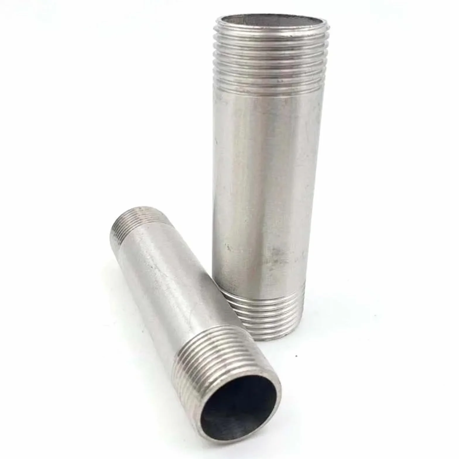 Adaptery do przyłączy rurowych Długość 100/150/200/300 mm 1/4" 3/8" 1/2" 3/4"-2” Gwint męski BSP Długi nypel 304 Złącze rurowe ze stali nierdzewnej Adapter gwintowany Rura(300mm Length 1-1/2")