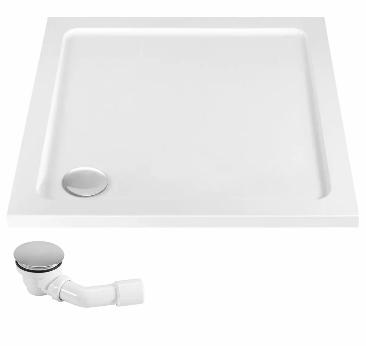 Rea kabina prysznicowa PUNTO 90X90, Czarny + brodzik savoy biały