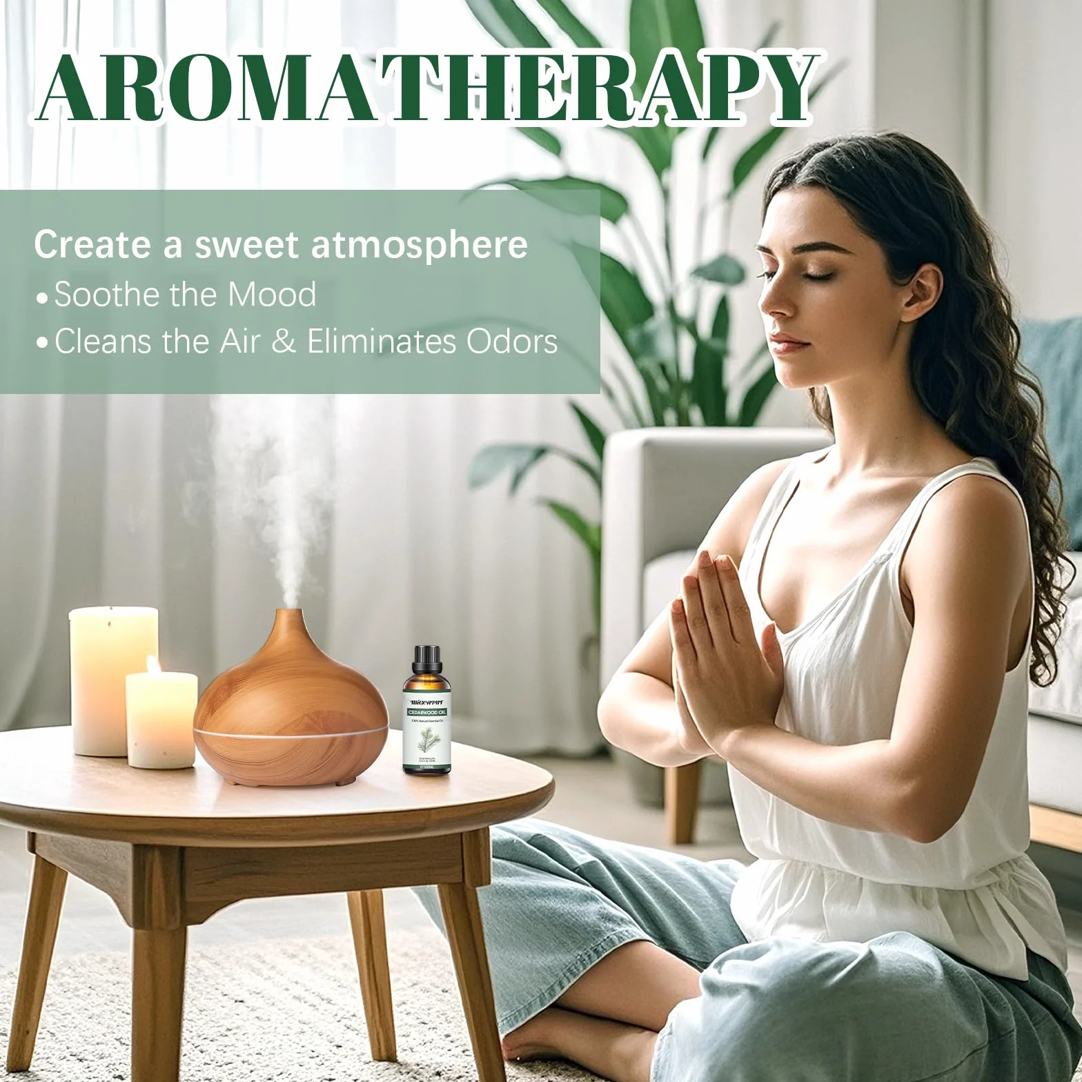 Olejek Eteryczny z Drzewa Cedrowego 100ML 100% Naturalny do Aromaterapii i Masażu
