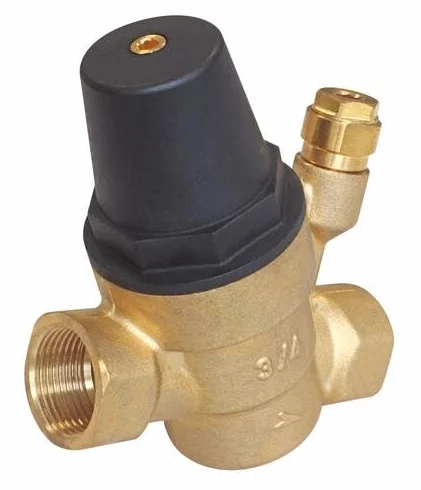 SOMATHERM FOR YOU - Regulator Ciśnienia z Membraną Regulowany - Kompaktowy i Łatwy w Montażu - FF3/4" z Multi-Złączkami - Regulowane Ciśnienie Wyjściowe 1 do 5 Bar - Żółty
