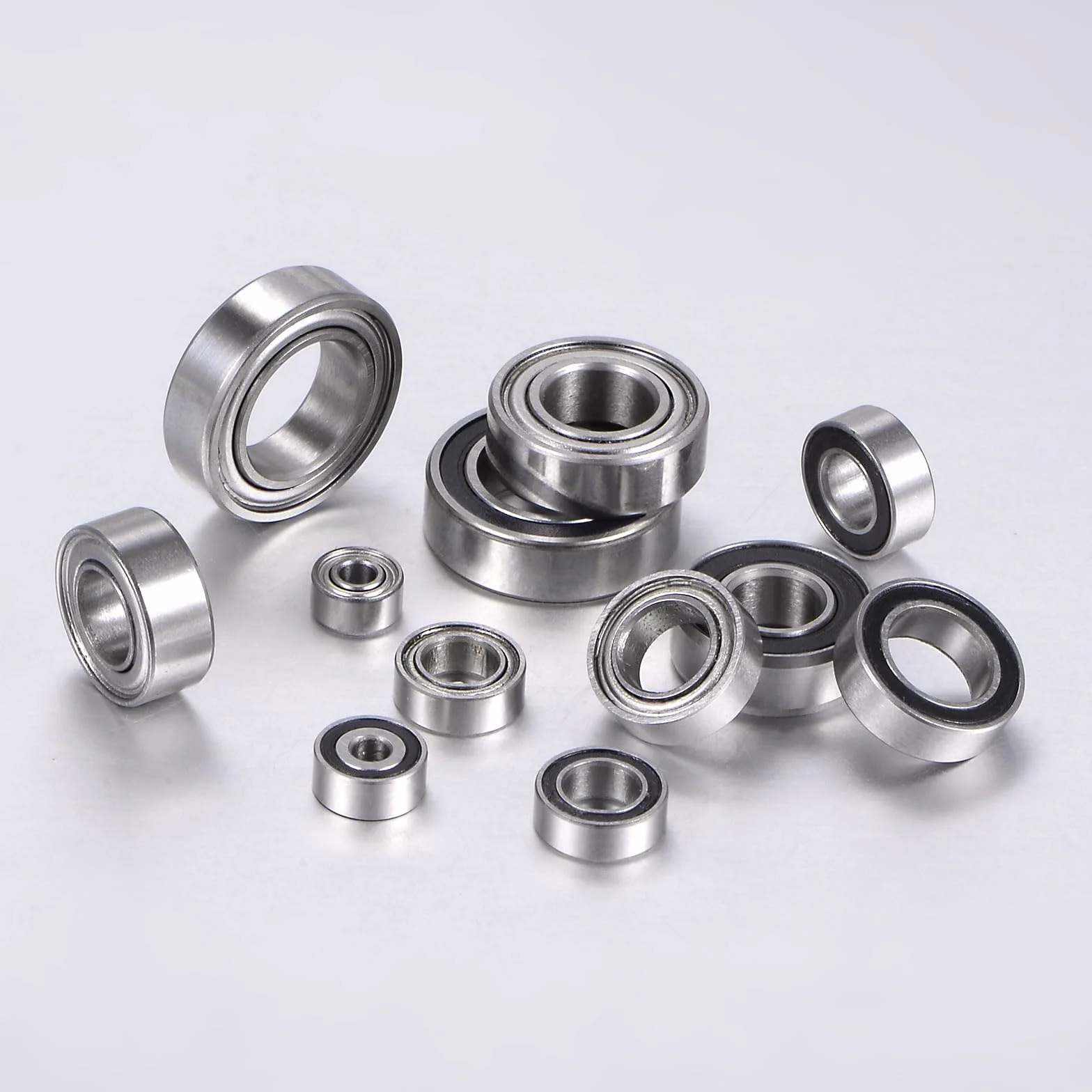 sourcing map 5 sztuk MR117ZZ łożysko kulkowe zwykłe 7 x 11 x 3 mm, stal chromowana, miniaturowe łożysko kulkowe, podwójnie ekranowane, precyzyjne łożyska, P6 (ABEC 3)