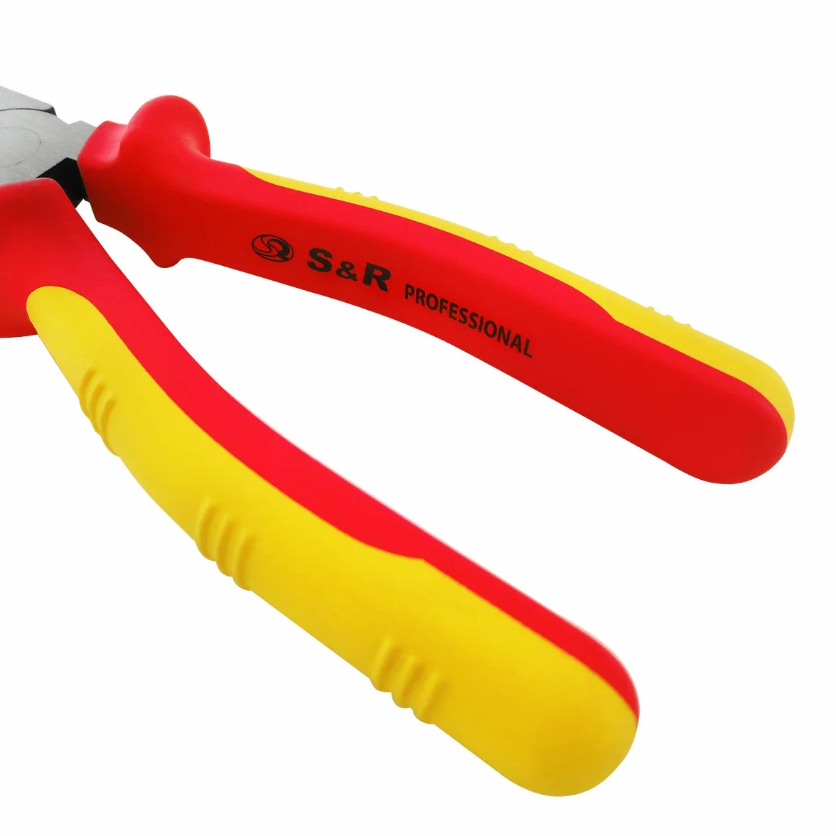 S&R Szczypce kombinowane z certyfikatem VDE 200 mm 1000 V, szczęki 41 mm, stal 60CrV, HRC 58-65, fosforanowane