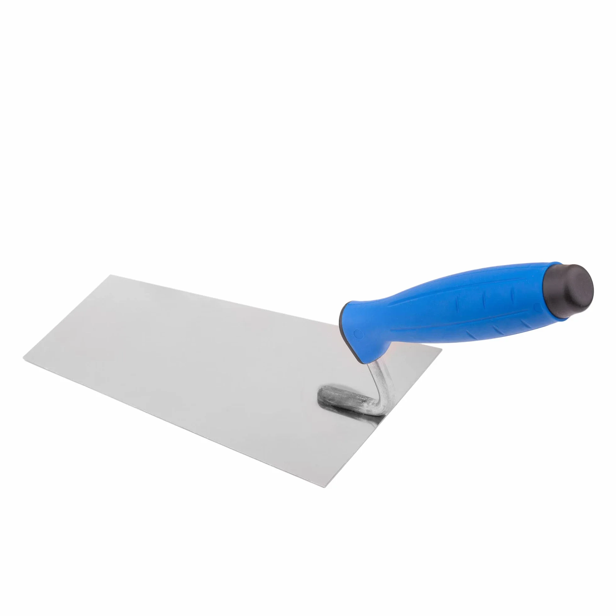 Mivos Kielnia trapezowa ze stali nierdzewnej 180 x 80 mm/nierdzewna kielnia trapezowa 180 mm z gumowym uchwytem/sztukatorem, kielnia do muru/trapezu, kielnia tynkowa, wyprodukowano w UE
