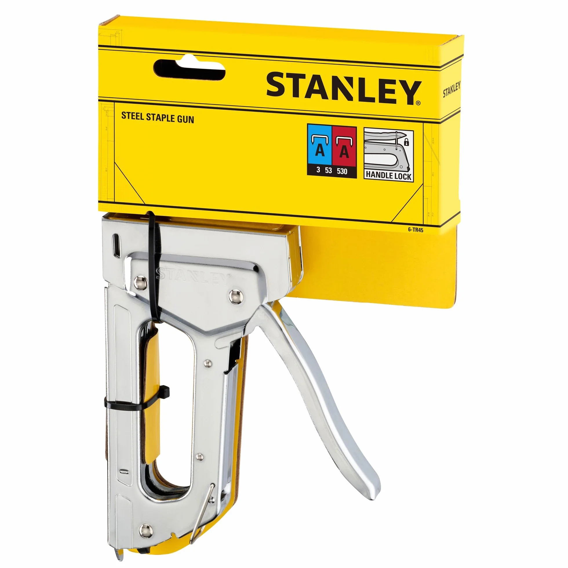 Stanley 6-TR45 TR45 zszywacz, srebrny
