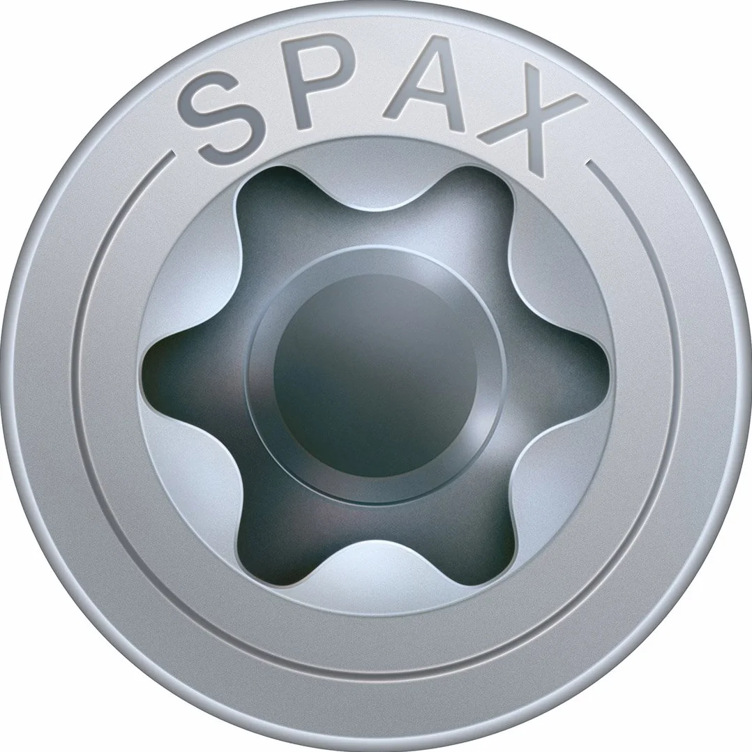 SPAX Wkręty do drewna, 10,0 x 80 mm, 50 sztuk, T-STAR plus, łeb wpuszczany, gwint częściowy, 4CUT, WIROX A3J, 191011000805