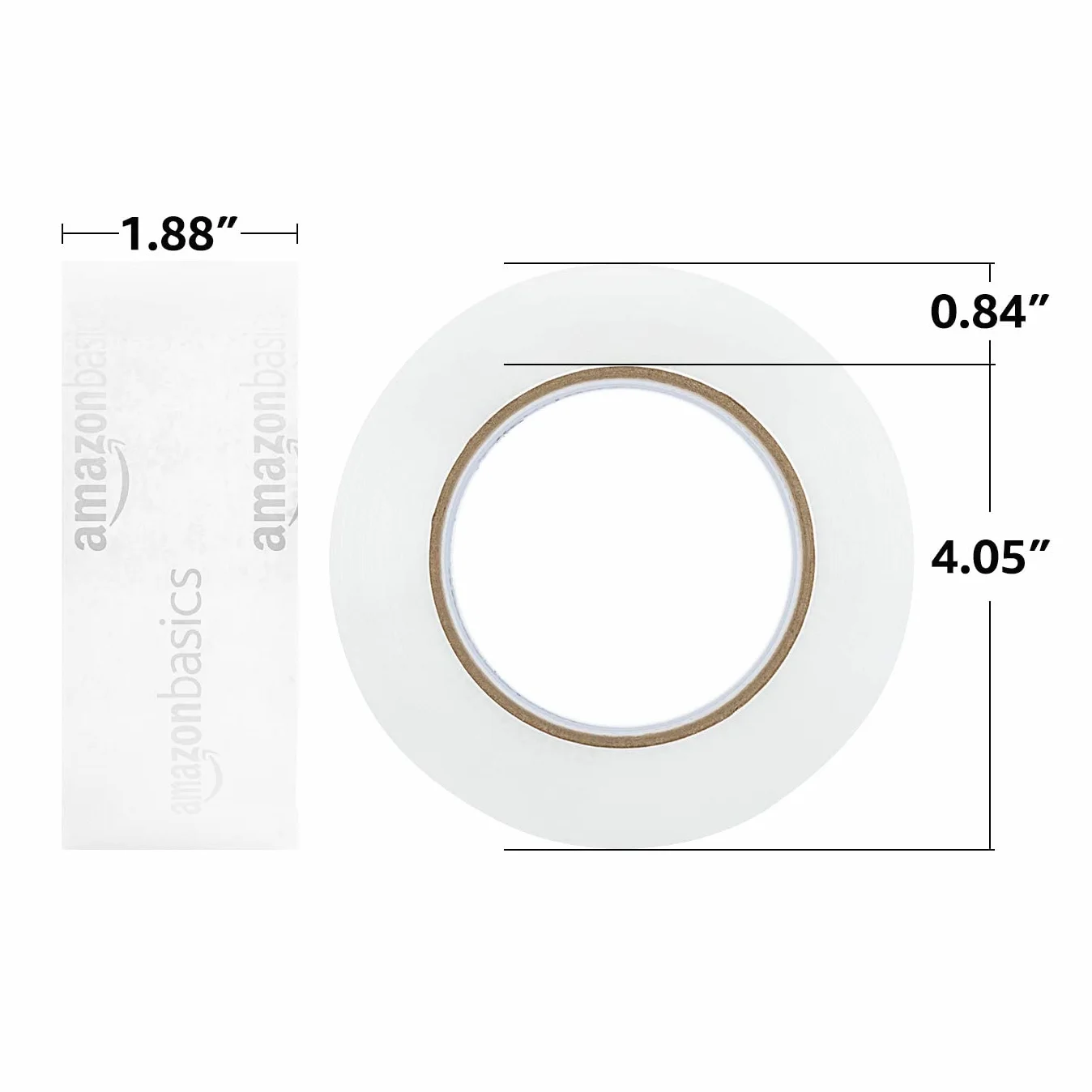 Amazon Basics Taśma pakowa do przeprowadzek i magazynowania, 4,7 cm x 99,6 m (szer. x dł.), krystalicznie przezroczysta, opakowanie 6 sztuk
