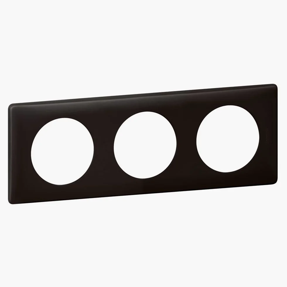 Legrand 066743 Pudrowa płyta Céliane, 3 stacje, wykończenie bazaltowe