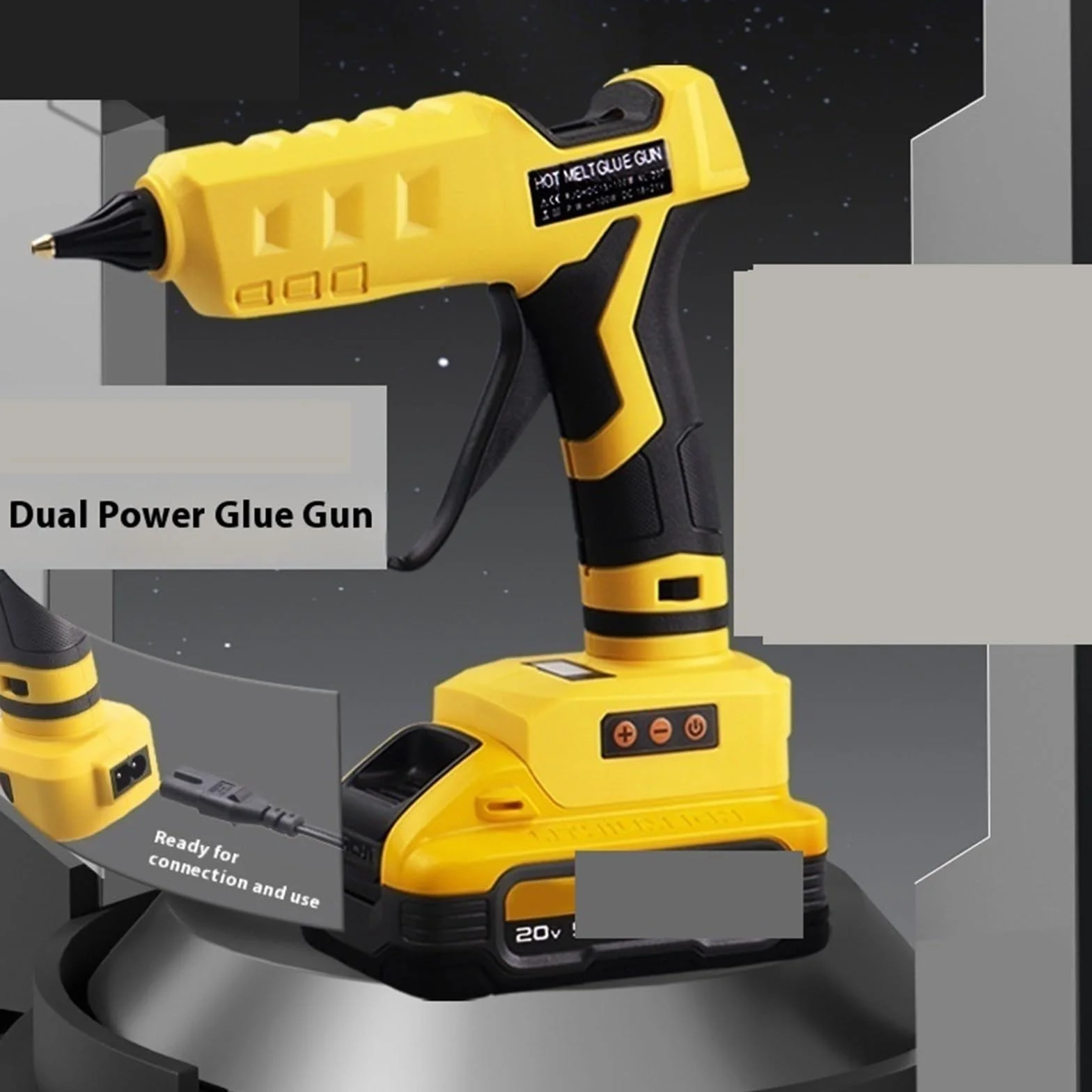Pistolet do klejenia na gorąco, Bezprzewodowy Pistolet Do Kleju Na Akumulator Elektryczny Spawanie Powietrza DIY Home Crafts na naprawy domowe