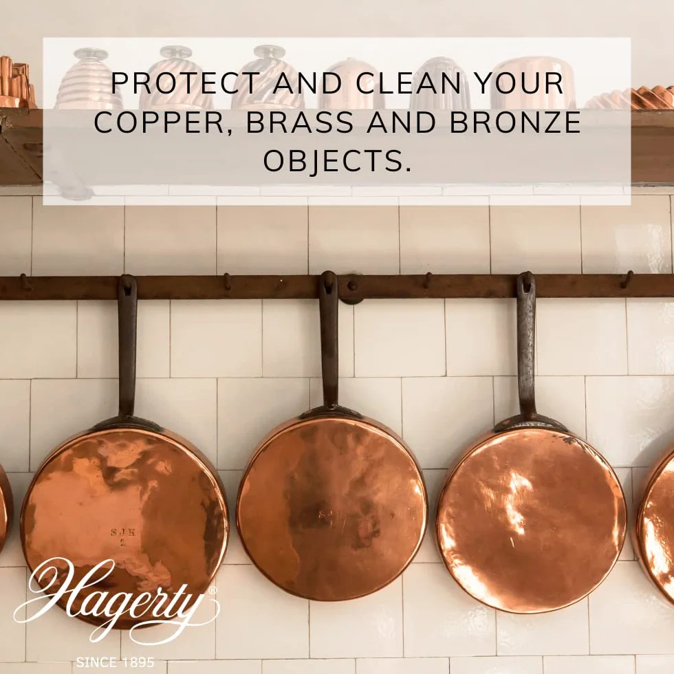 HAGERTY Copper Brass & Bronze Duster I impregnowana ściereczka do polerowania miedzi, brązu i mosiądzu, ochrona przed rdzą, polerowanie wazonów, naczyń, poręczy lub części, dekoracja instrumentów