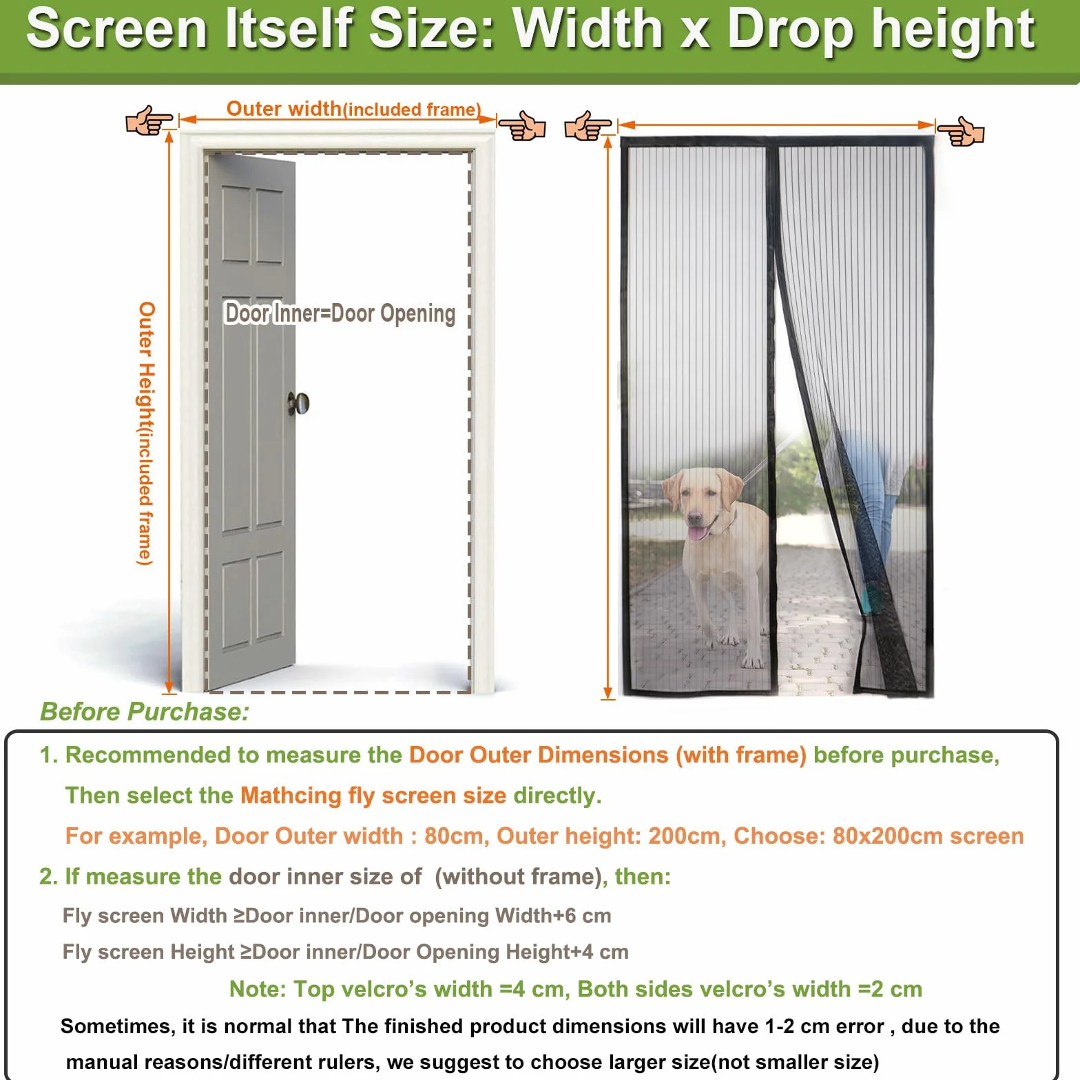 Risareyi Magnetyczna Moskitiera do Drzwi 170x220cm, Czarny Drobna Siatka | Siatka Przeciw Owadom, Łatwy Sposób na Pozbycie się Owadów, Dopasowana do Drzwi Balkon Taras Ogród, Automatyczne Zamykanie