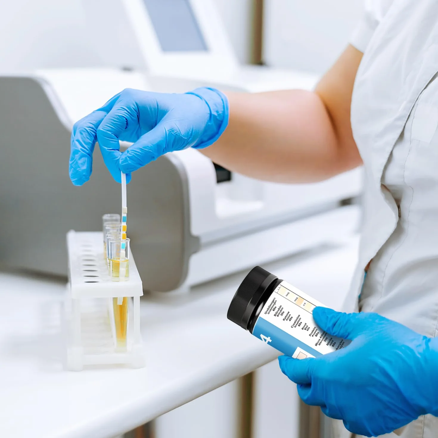 100 sztuk pasków testowych na mocz, 14 parametrów, paski testowe moczu do analizy moczu