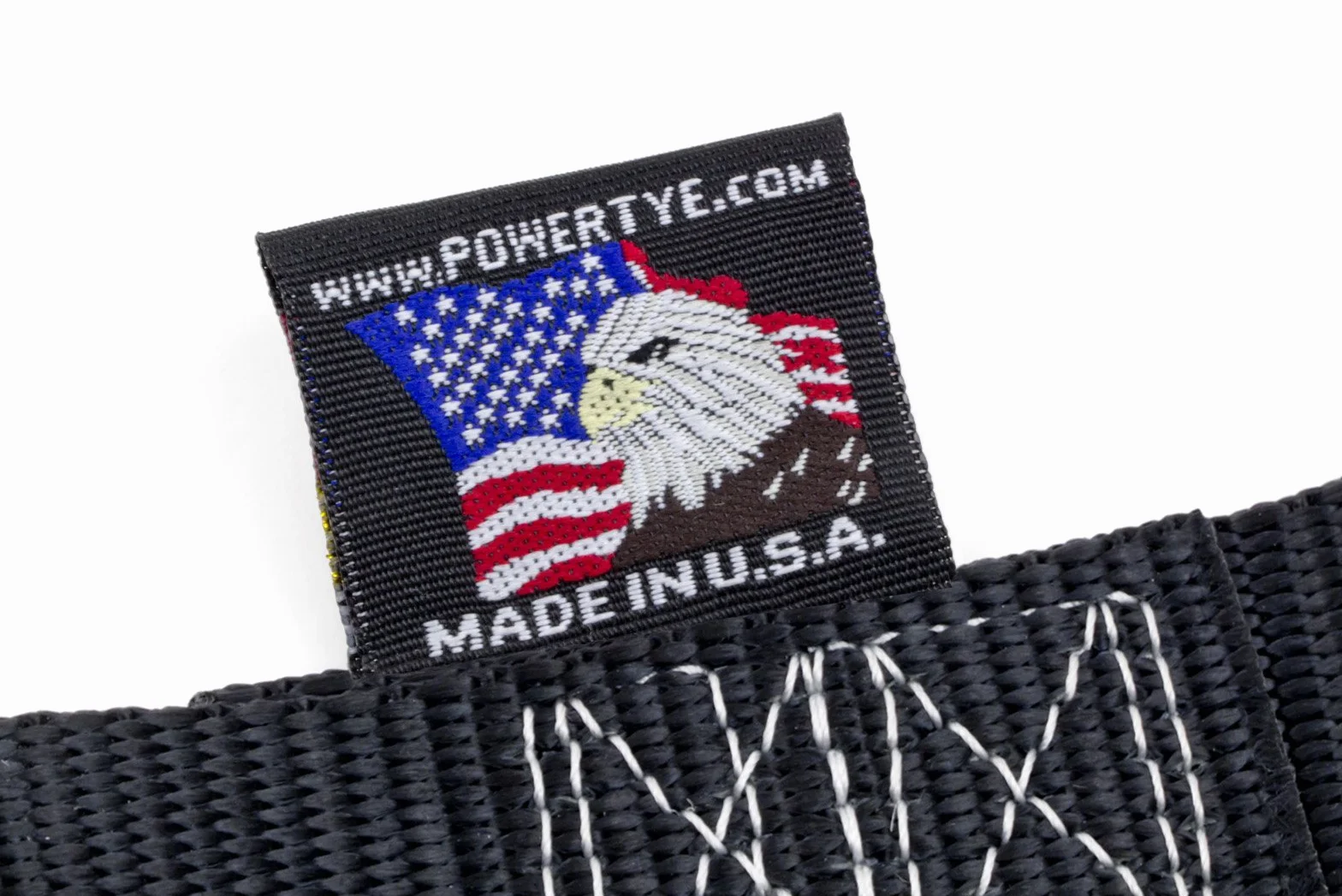 5 cm x 8 ft PowerTye wyprodukowane w USA klamra do krzywki z wytrzymałymi haczykami S, czarny (para)