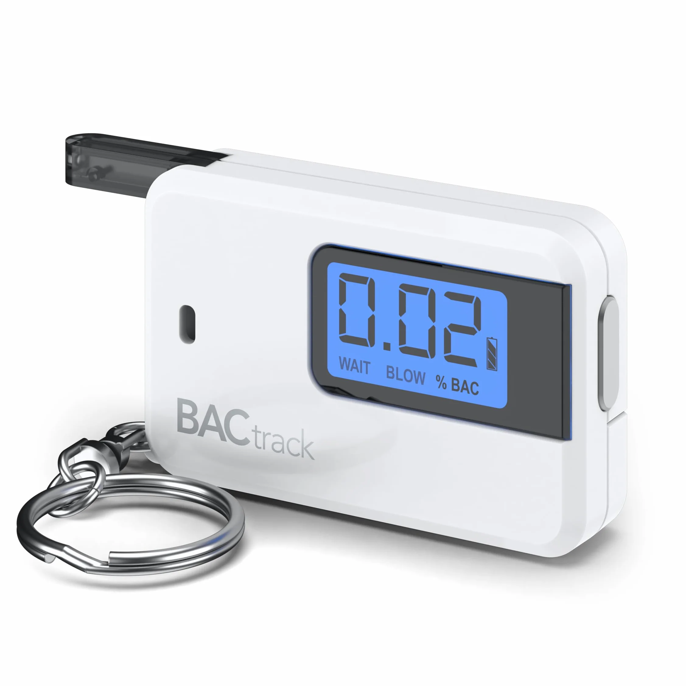 Alkomat BACtrack Keychain Go (Biały) | Ultraprzenośny kieszonkowy tester stężenia alkoholu z breloczkiem do użytku osobistego