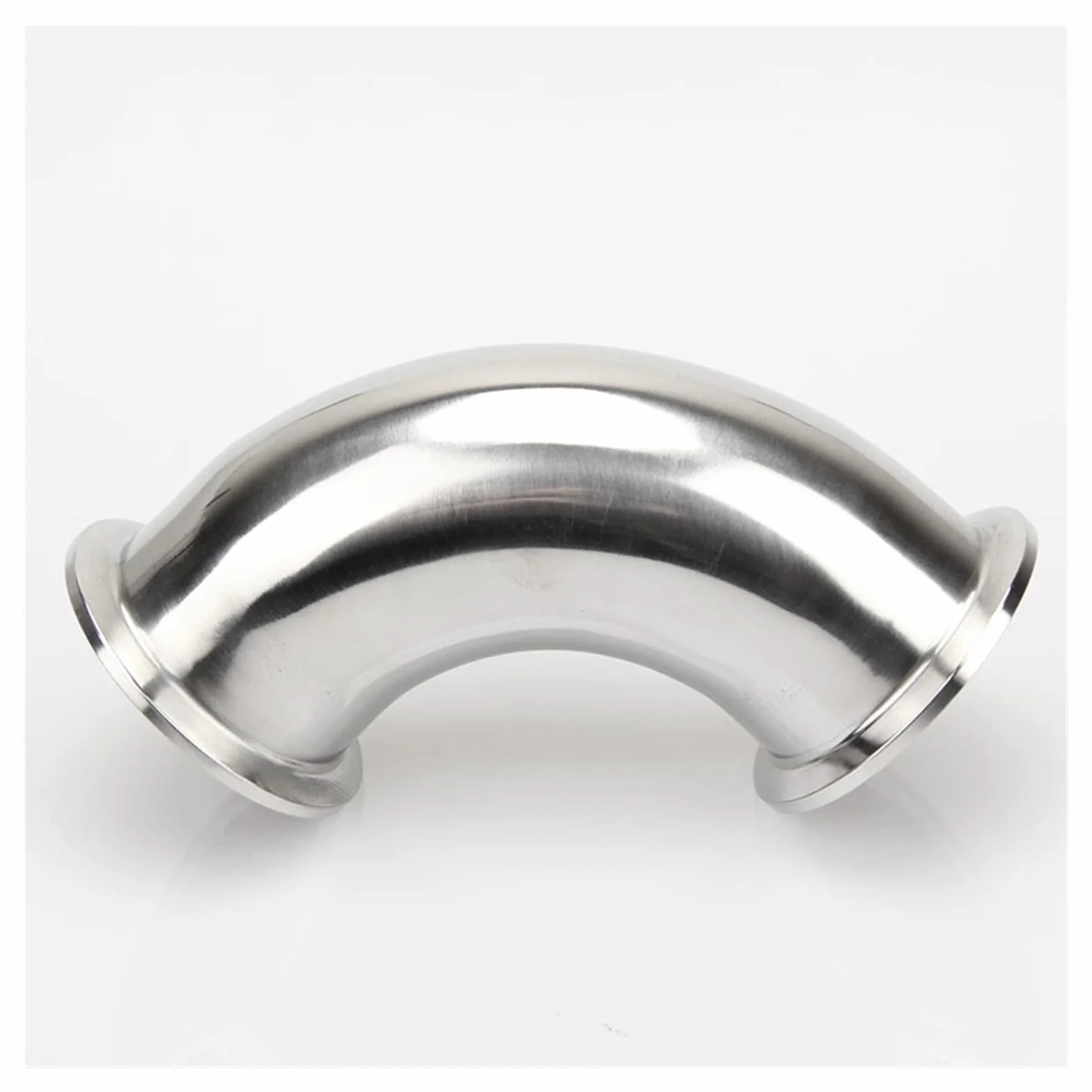 1 szt. 1.9 cm 2.5 cm 5.1 cm 7.6 cm 10.2 cm 19mm-102mm rura OD Tri Clamp Ferrule OD 90 stopni łokieć rura ze stali nierdzewnej 304 (57 mm x tuleja 77,5) złączka rurowa