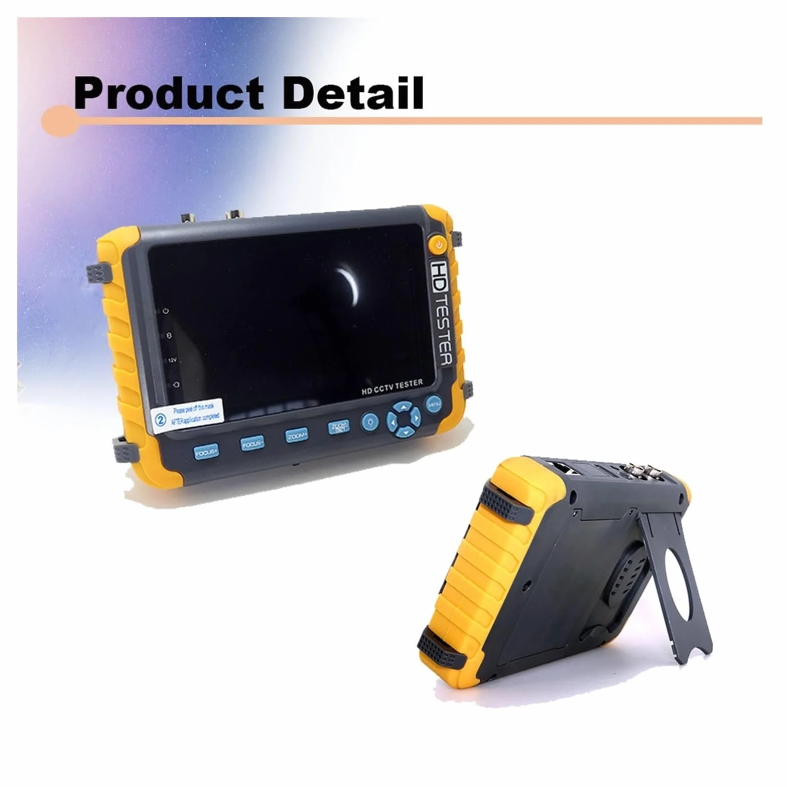 Tester CCTV, IV8W Monitor testera kamery 5 cali | Z TFT LCD HD 8MP TVI AHD 8MP CVI CVBS 1080P Tester CCTV Wejście VGA do testowania kamer CCTV i IP.