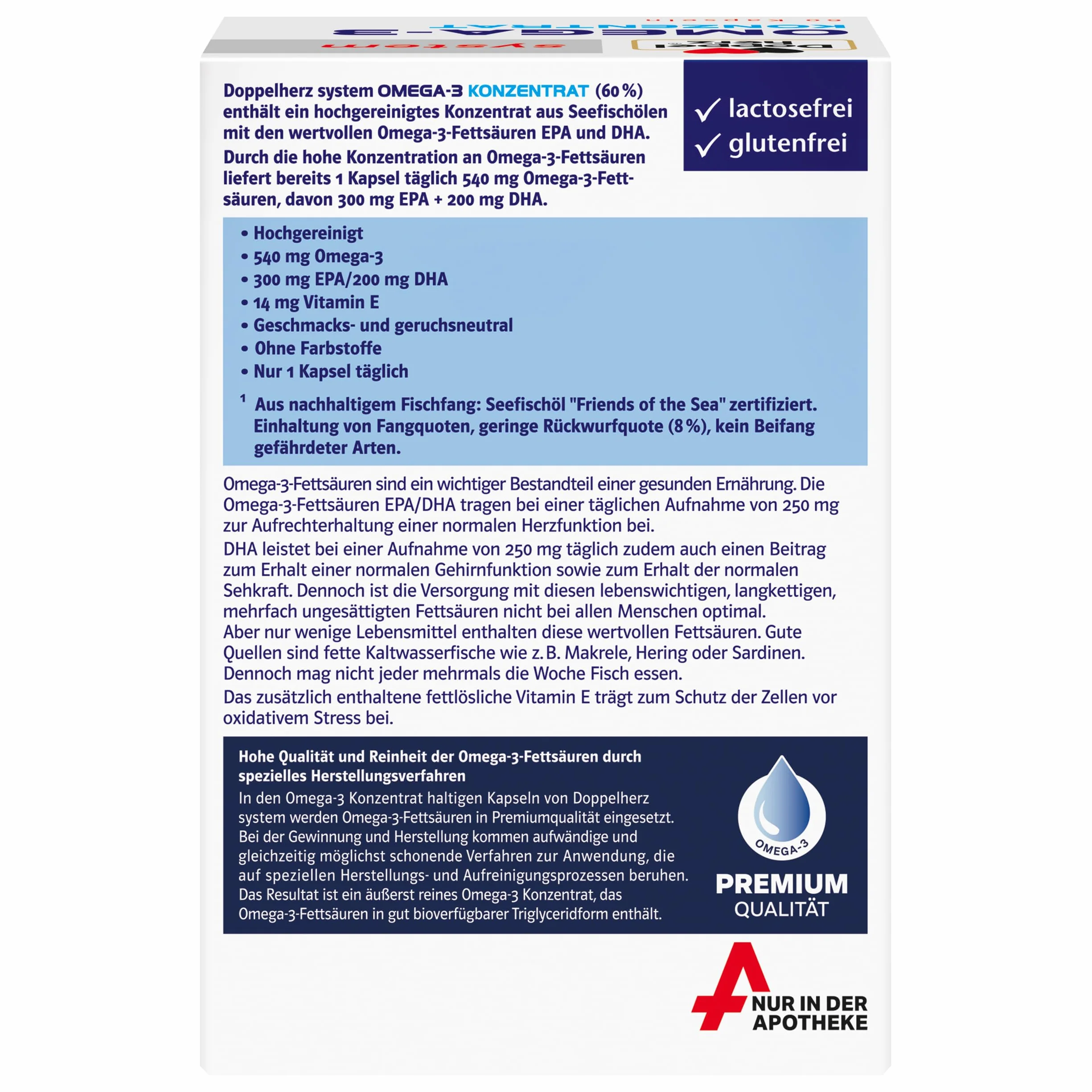 Doppelherz system OMEGA-3 KONZENTRAT, 60 kapsułki