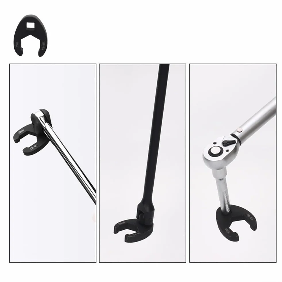 Zestaw 15 kluczy płasko-oczkowych 3/8” 1/2”, zestaw metrycznych 8-32 mm, do nakrętek kielichowych ograniczonej przestrzeni
