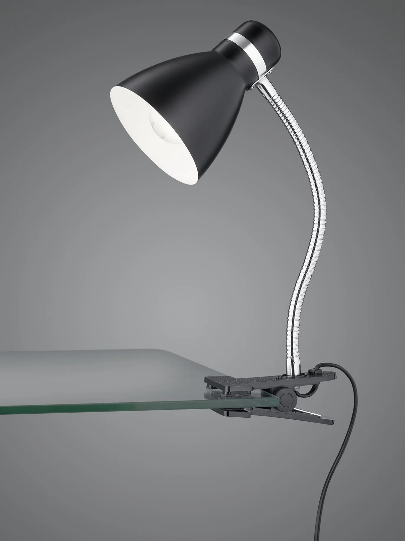 Reality Lampa zaciskowa Harvey R20731232, czarny matowy metal, z wyjątkiem 1x E27, Flexarm